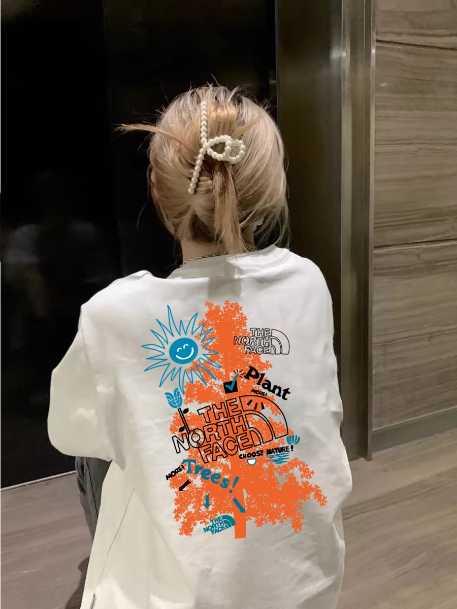 TNF2025 Summer Tree T-shirt: Comfortable Cotton Tee for Men and Women - 图片 3