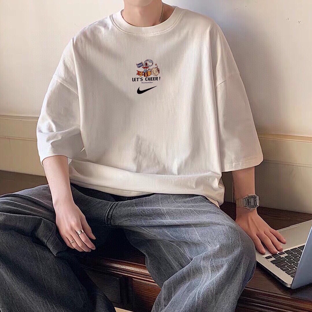 Nick Nike Snoopy’s “Let’s Cheer” Cotton T-shirt for Same-Sex Couples - 图片 3