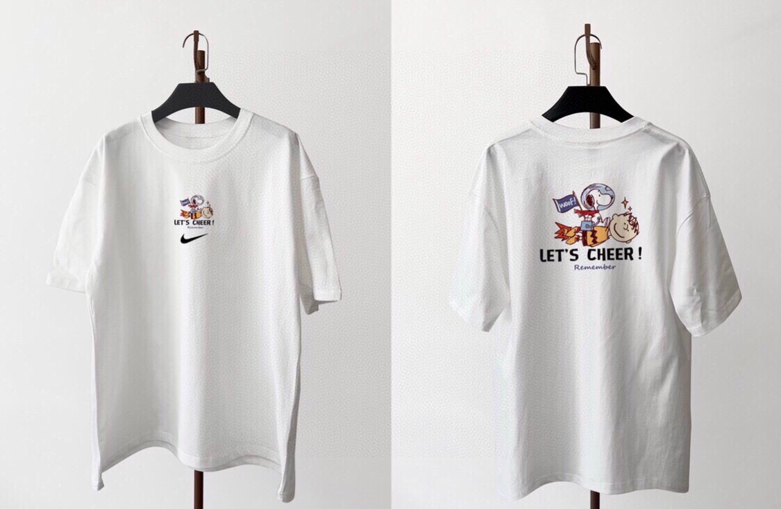 Nick Nike Snoopy’s “Let’s Cheer” Cotton T-shirt for Same-Sex Couples - 图片 9