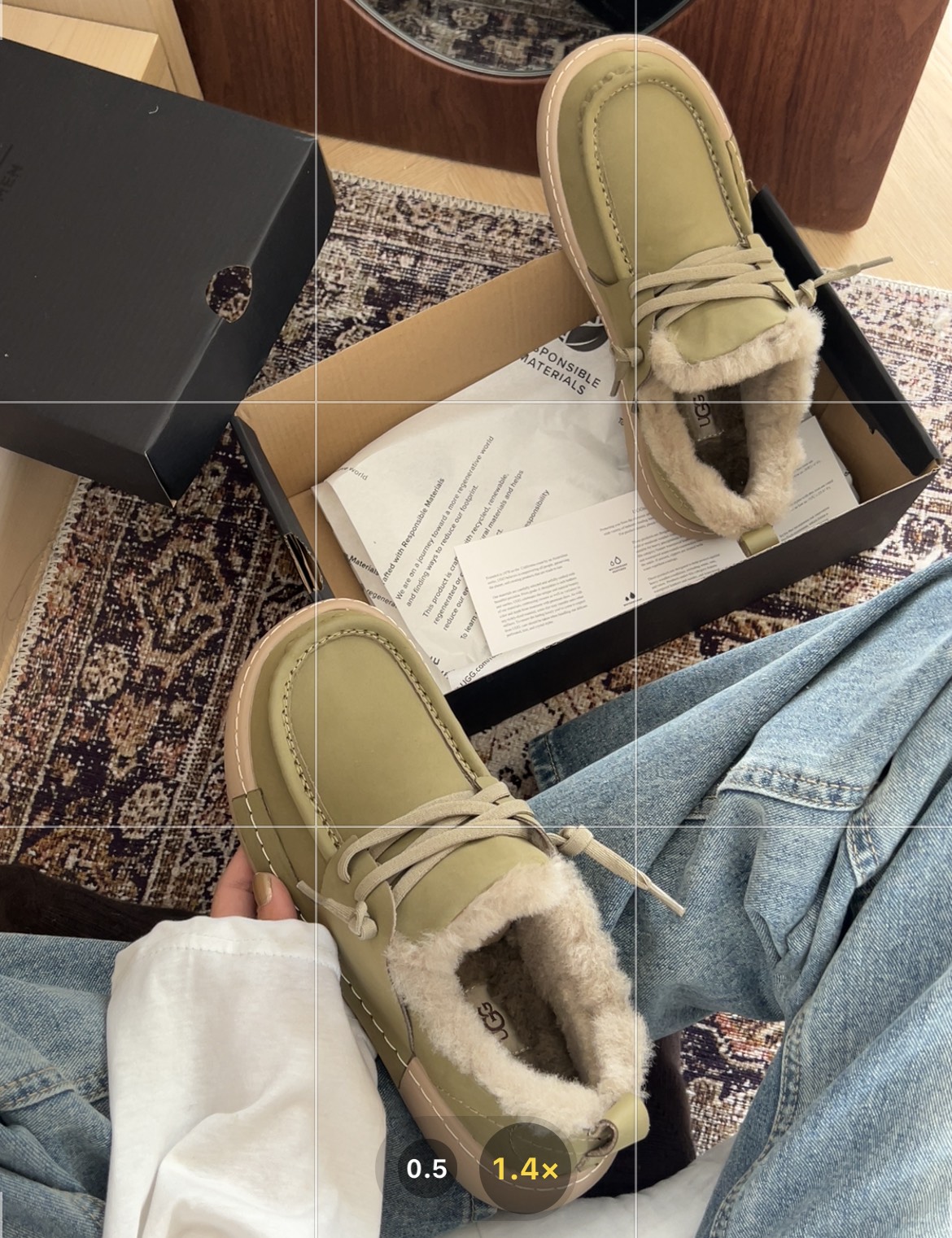 细节图  🔥双11预热特惠🔥CX专供 独家纯原 【UGG】原价xx 男士吐司 🔥ugg新款男款方糖吐司休闲男鞋,牛皮袋鼠工装鞋,真皮真毛简约帅气! 两色:栗色.绿色