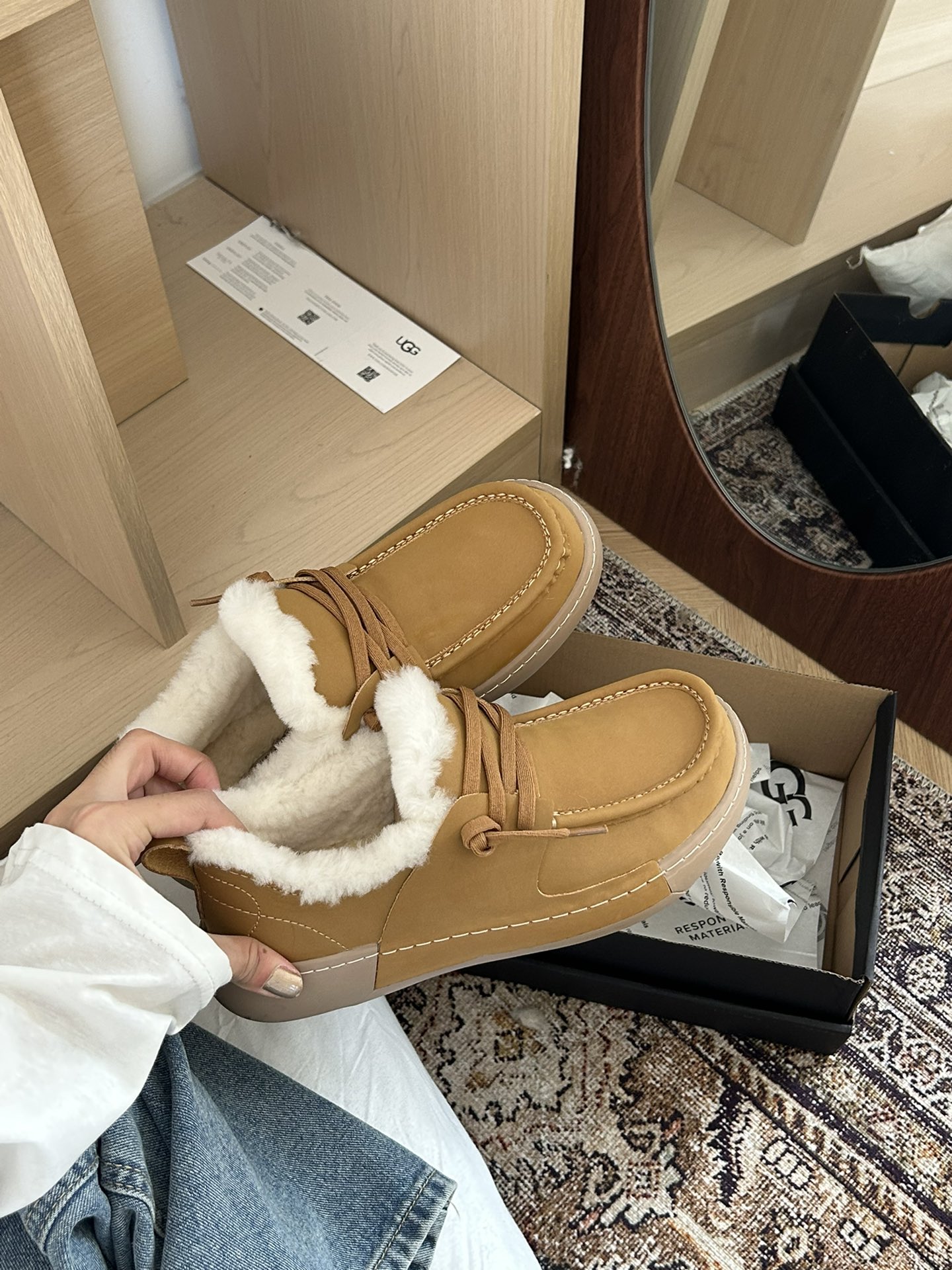 细节图  🔥双11预热特惠🔥CX专供 独家纯原 【UGG】原价xx 男士吐司 🔥ugg新款男款方糖吐司休闲男鞋,牛皮袋鼠工装鞋,真皮真毛简约帅气! 两色:栗色.绿色