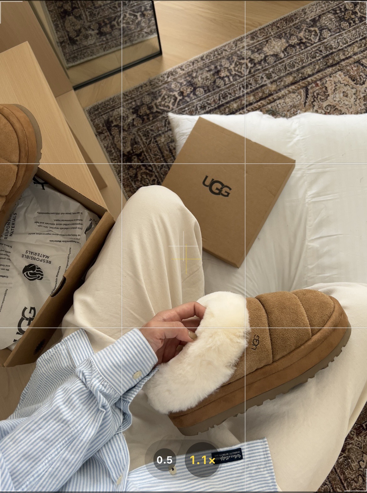 细节图  🔥双11预热特惠🔥CX专供 独家纯原 【UGG】原xx 新款毛毛虫🐛一脚蹬雪地靴上脚超级好看,牛皮羊毛🦙翻毛款可可爱爱. ⚠️颜色:栗色. ⚠️ 6.37.38.39.40