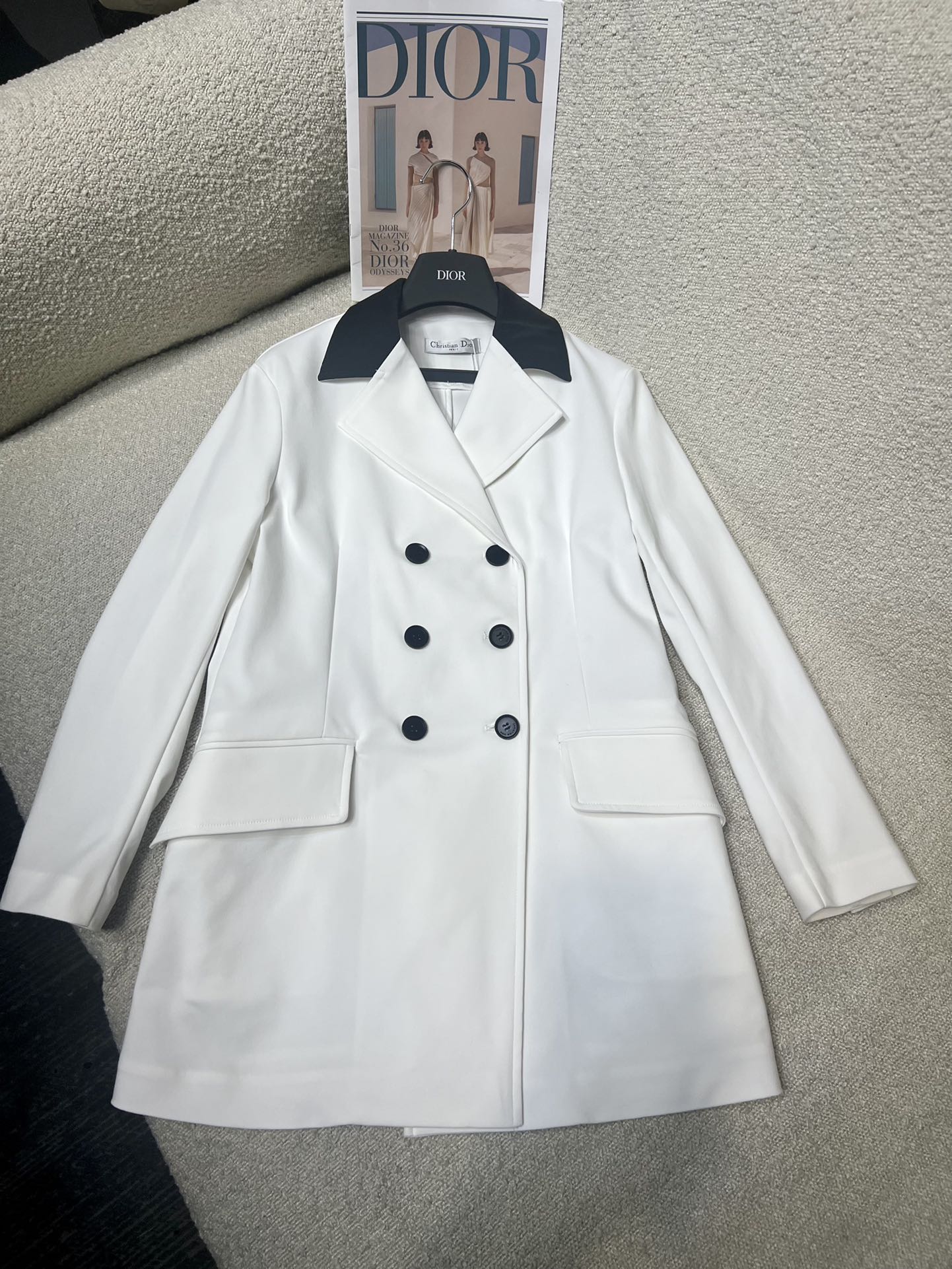 Dior Clothing Coats & Jackets Black White