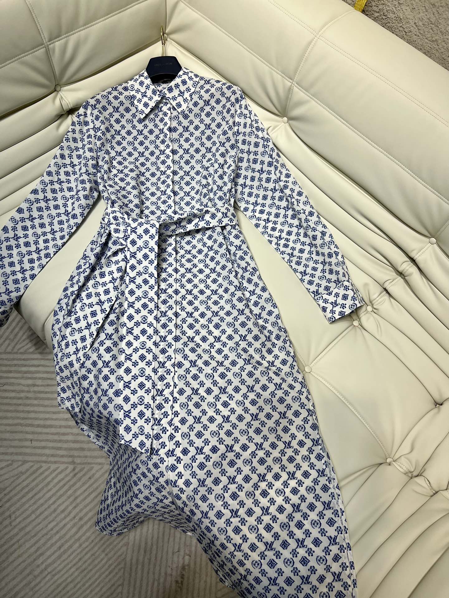 Louis Vuitton Kleding Jurk Overhemden Wit Afdrukken Casual AHH001310