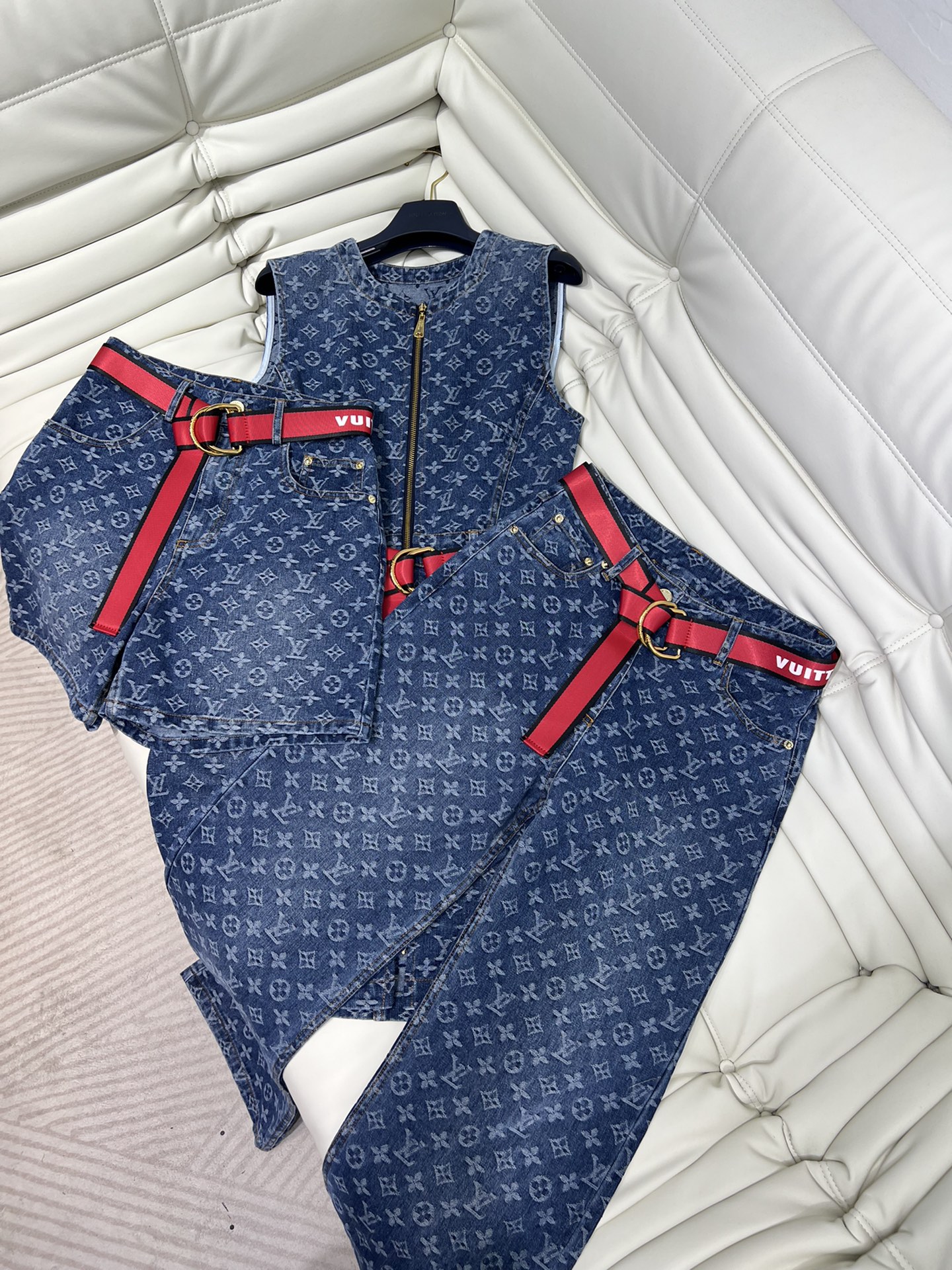 Louis Vuitton Kleding Spijkerbroek Korte Broek Wit