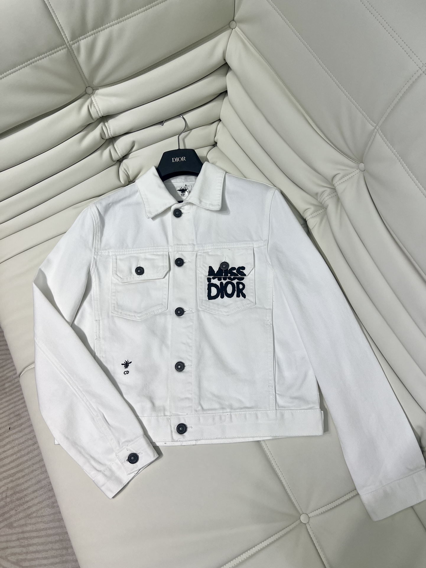 Dior Kleidung Mäntel & Jacken Stickerei Baumwolle Denim