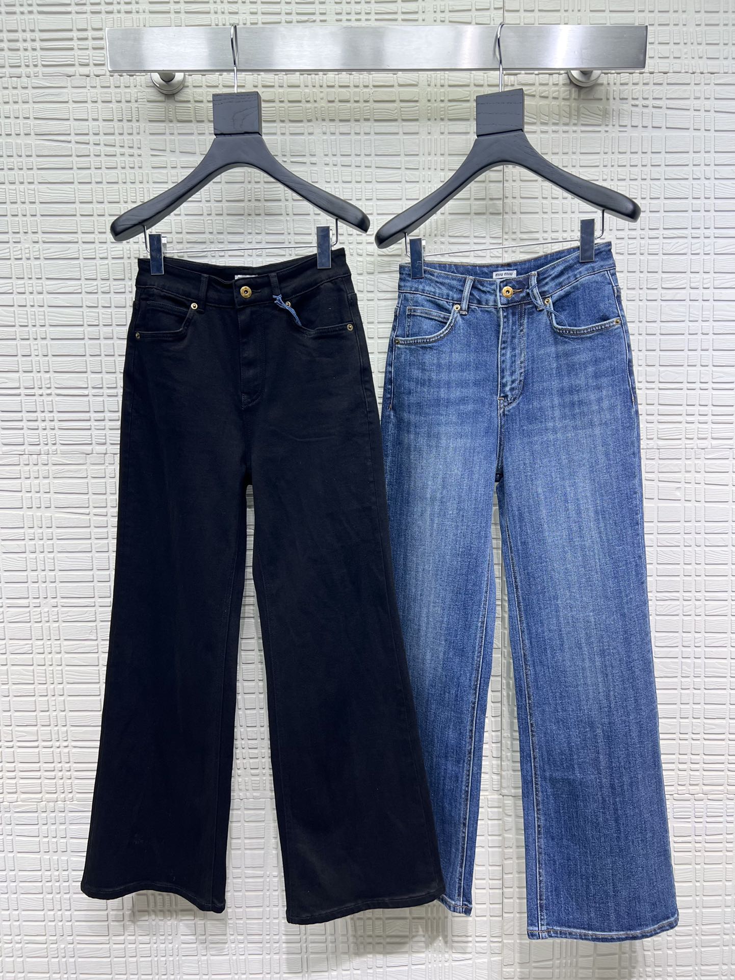 MiuMiu Abbigliamento Jeans Pantaloni Cotone Denim