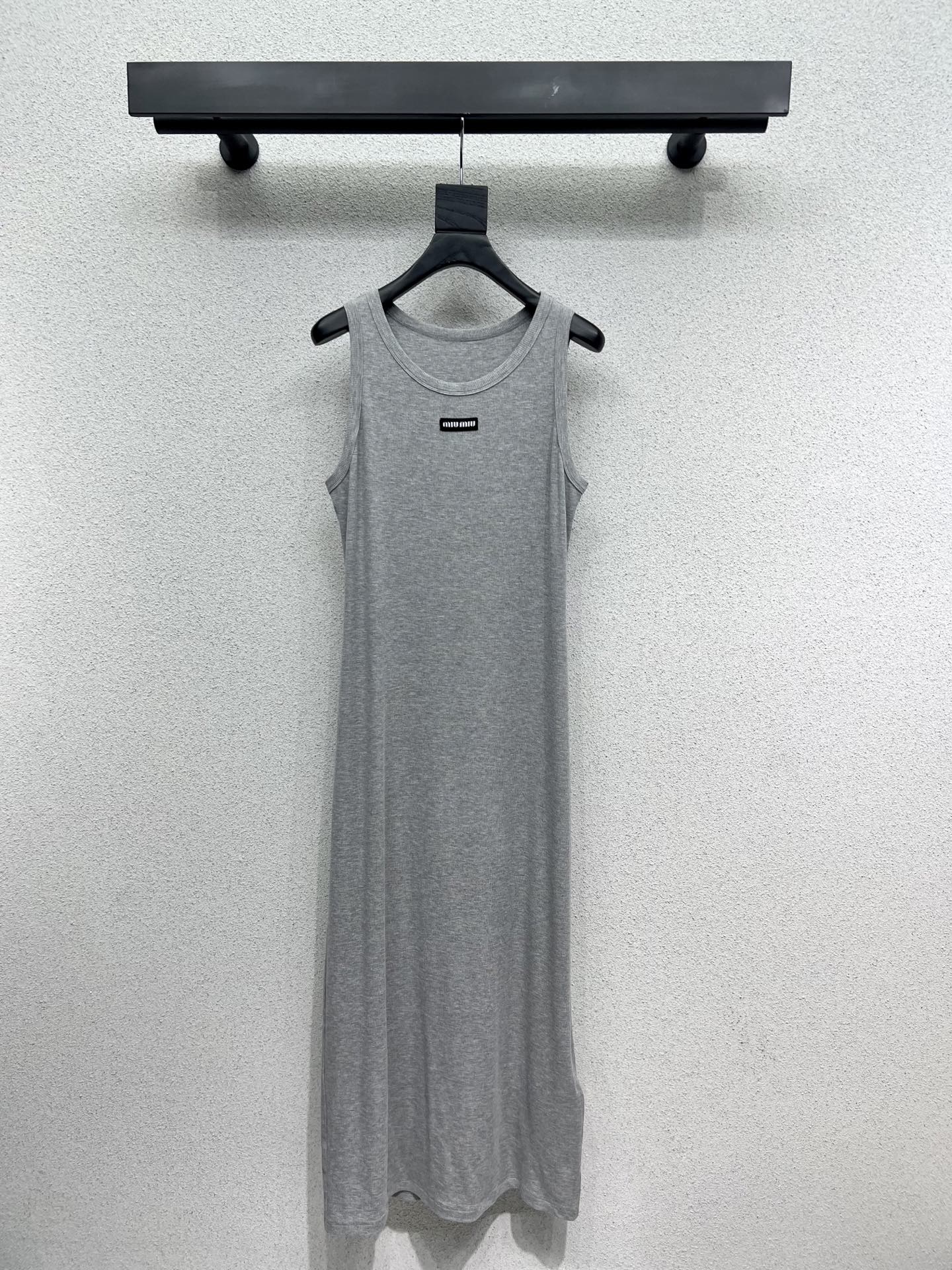 Miu Miu Sleeveless Long Dress High Elasticity, Soft Fabric, Logo Letter Design 2 i1744909747045 7709 0 1