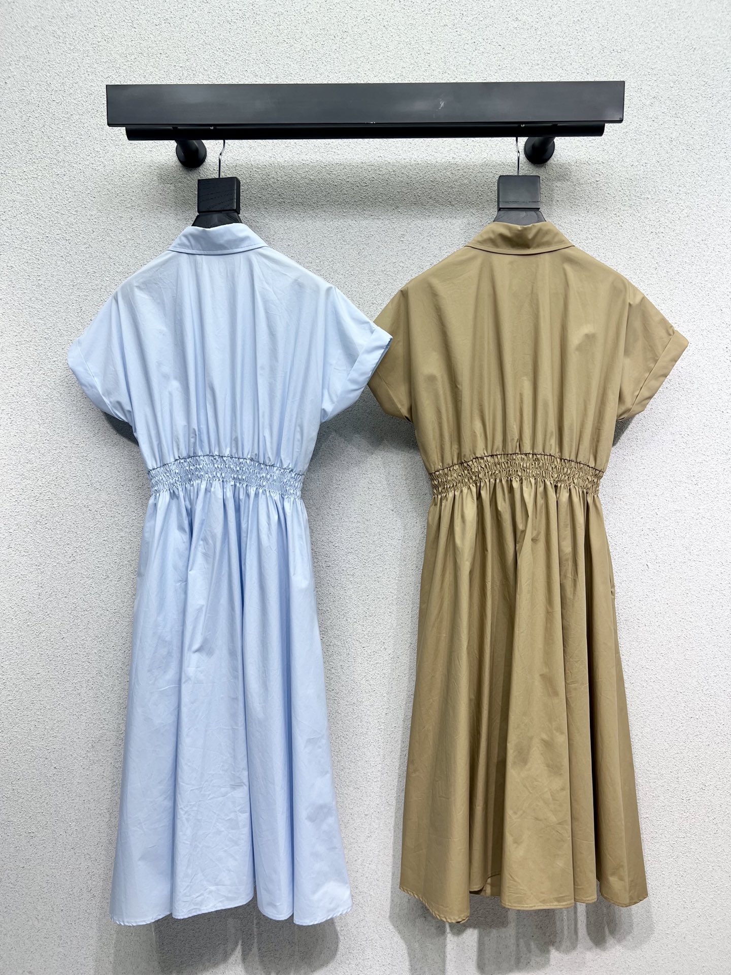 Miu Miu Shirt Style Long Dress - Delicate Texture, Slimming, and Age-Reducing 5 i1746382502551 1818 0 4