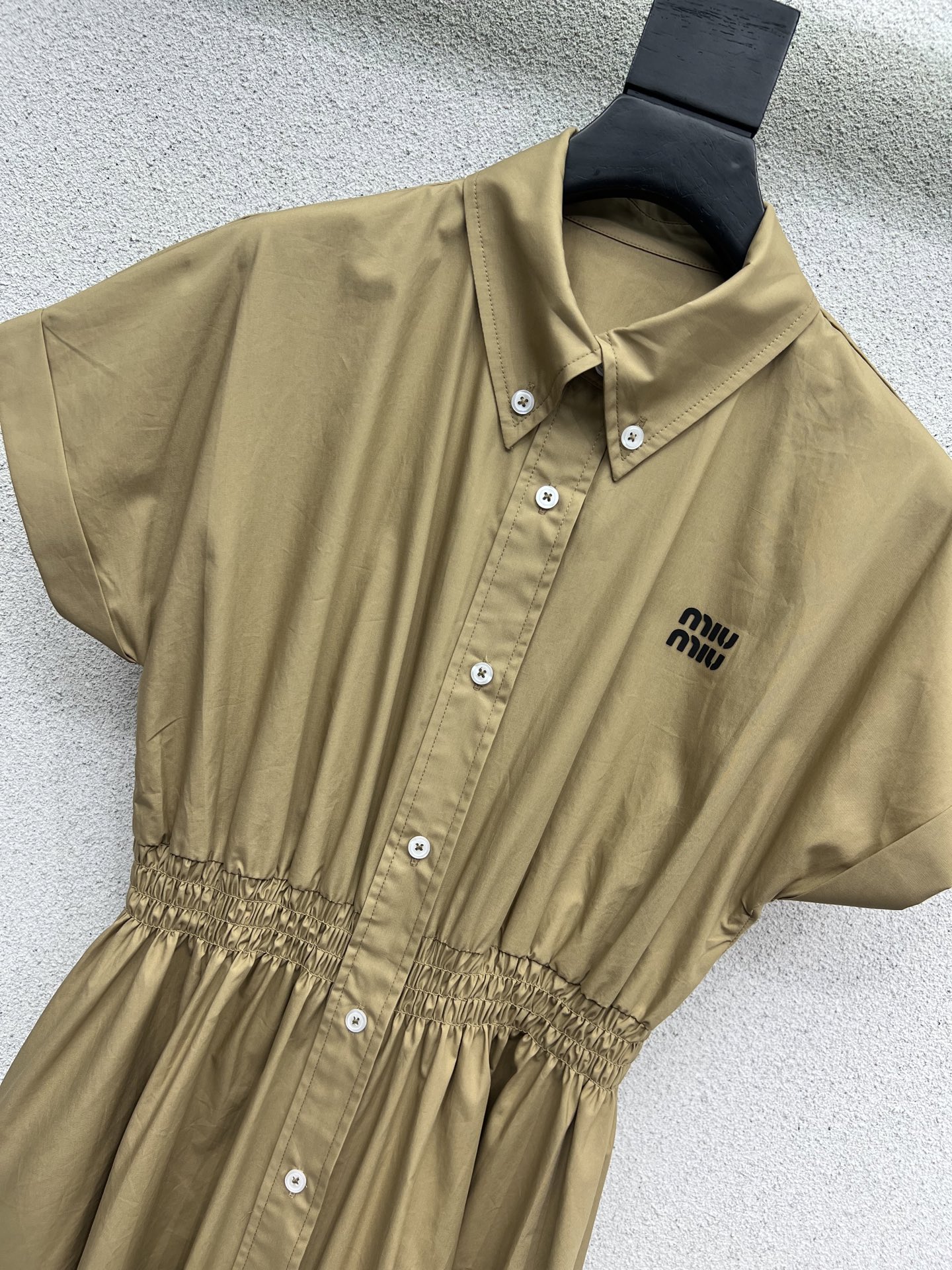 Miu Miu Shirt Style Long Dress - Delicate Texture, Slimming, and Age-Reducing 7 i1746382510061 9157 0 6