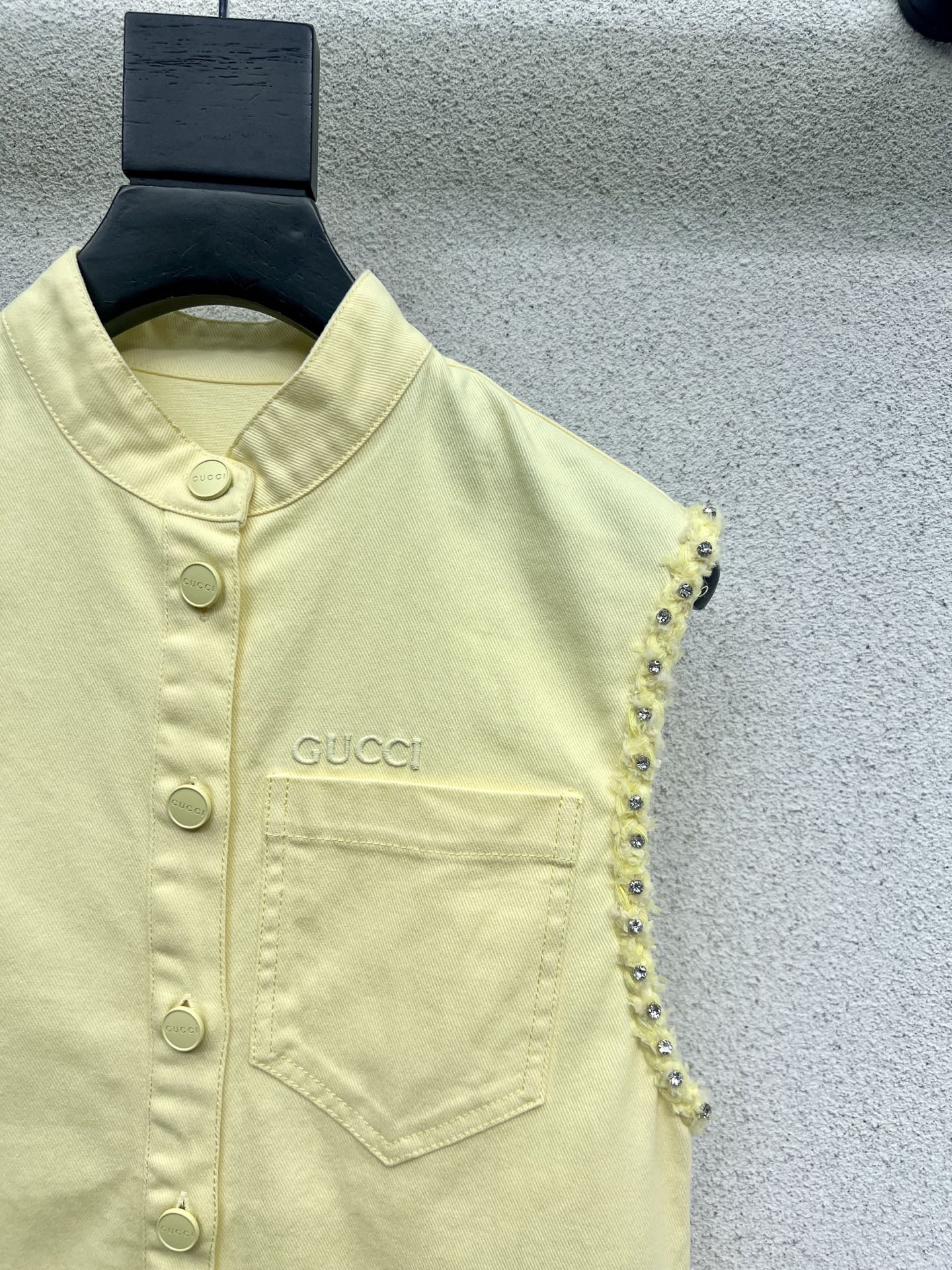 High-Quality Custom Cowboy Dress: P621, Sleeveless, Cotton, Muscle Texture, Yeast Detail - 图片 3