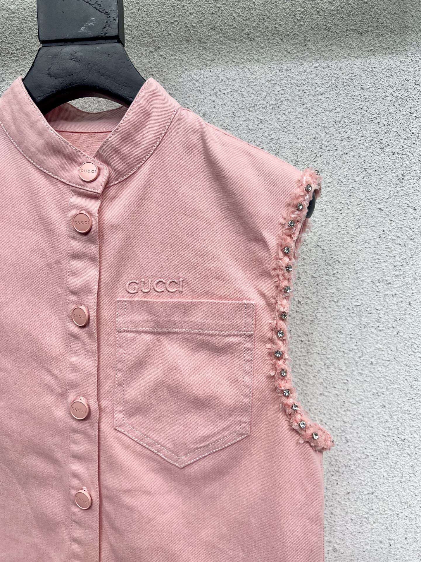 High-Quality Custom Cowboy Dress: P621, Sleeveless, Cotton, Muscle Texture, Yeast Detail - 图片 6