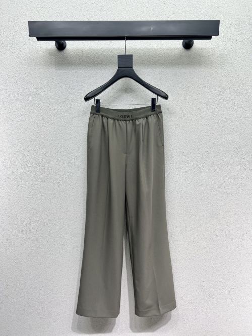 Loewe Women's Wide-Leg Dress Pants High Quality Casual Trousers 1 Loewe Women's Wide-Leg Dress Pants High Quality Casual Trousers