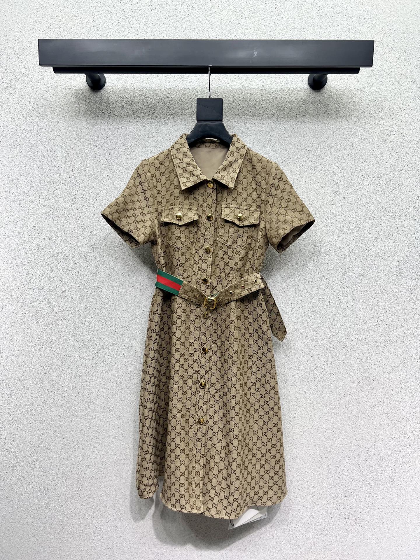 High-Intensity Fabric: P768 Original Rags Short-Sleeve Dress for G Family. - 图片 5