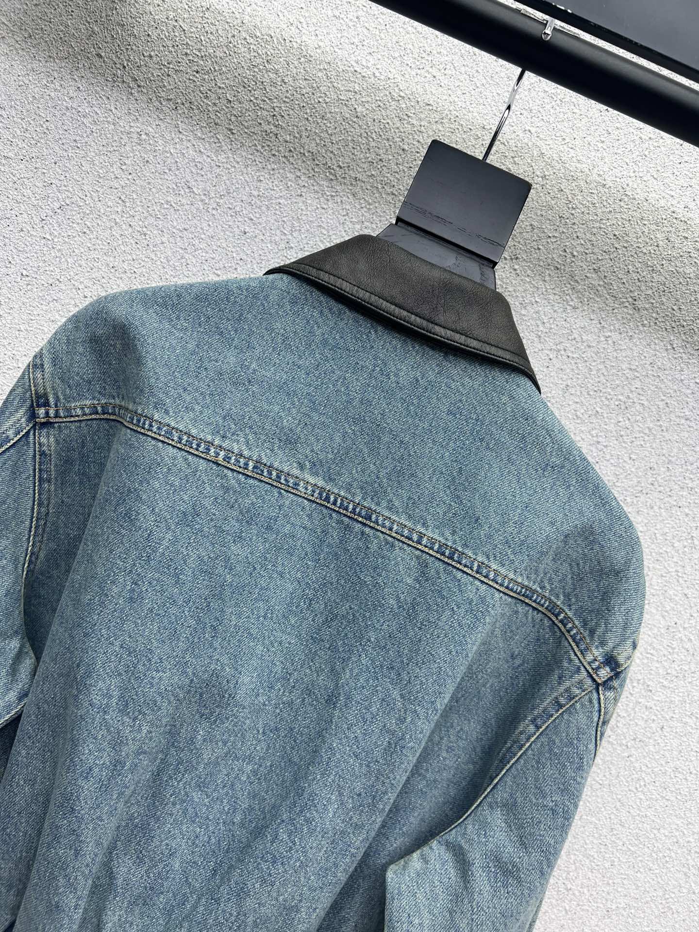 “Stylish Zhuiwei-Colored Cowboy Coat Dress with Water Washing Process” - 图片 8