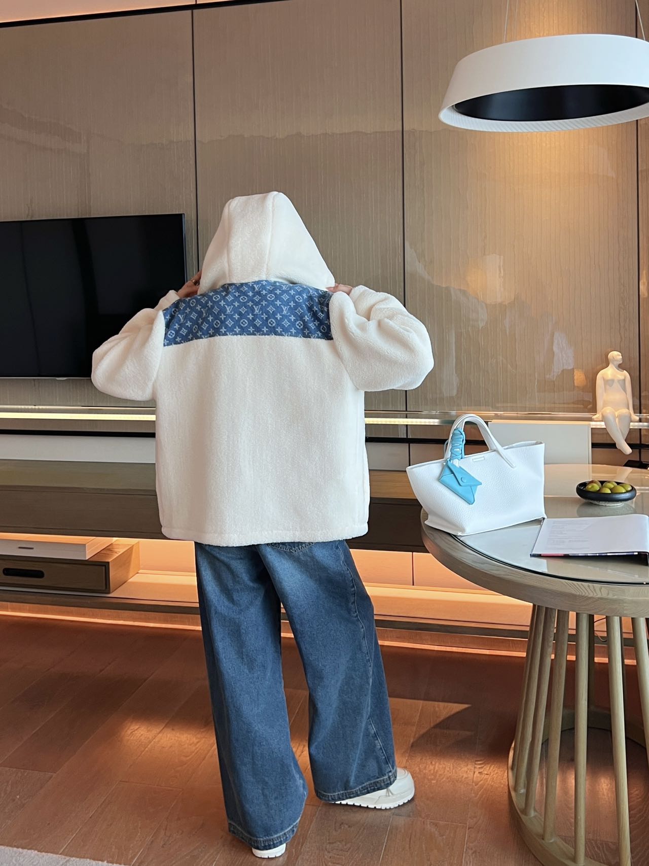Louis Vuitton Lamb Wool Denim Hoodie Jacket - Stylish & Comfortable 9 i1758902590628 8641 0 8