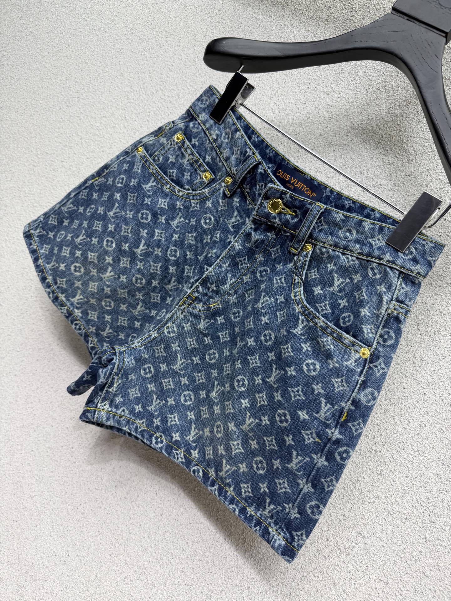 Джинсовые шорты с принтом Loro Piana