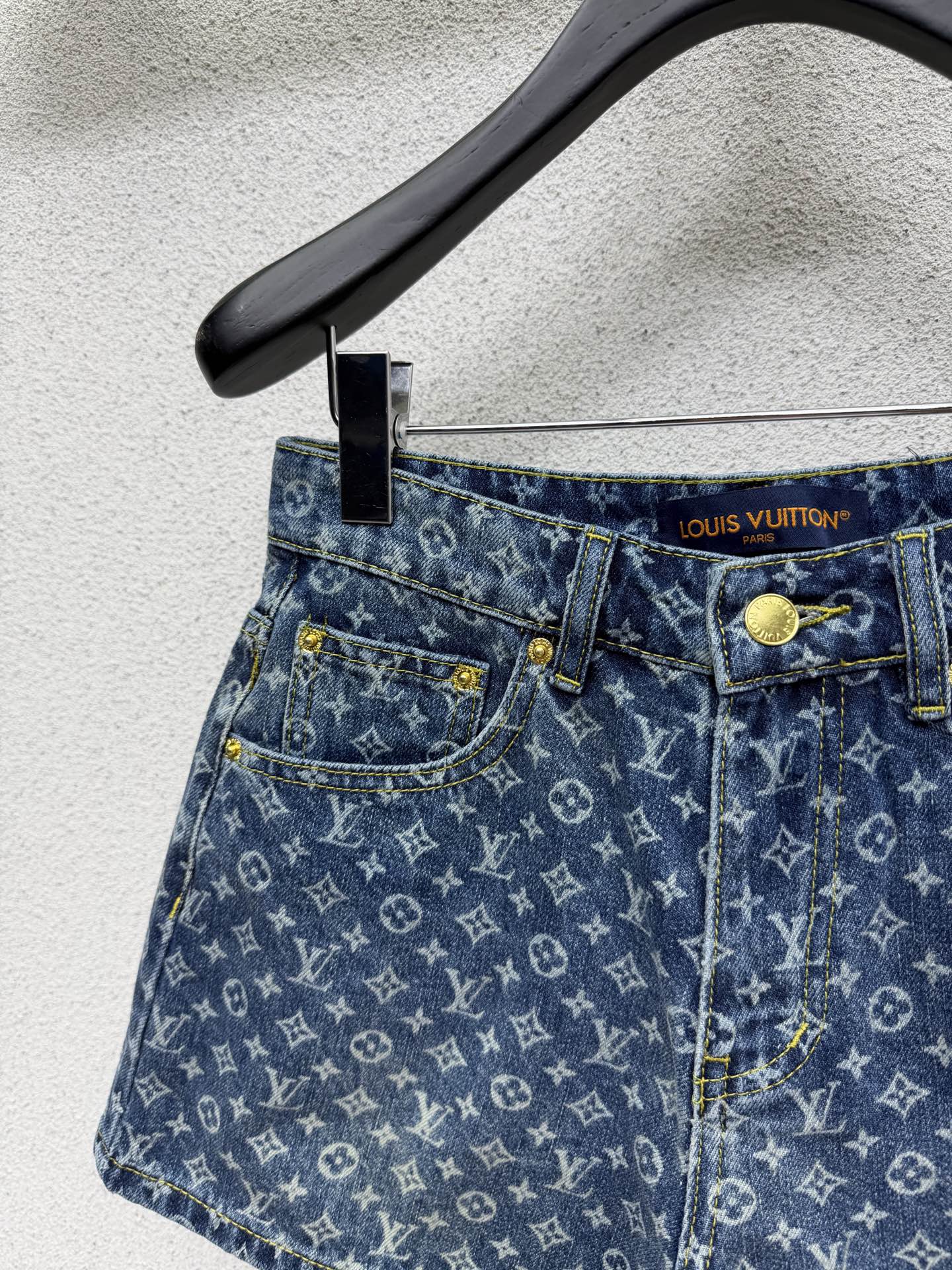 Джинсовые шорты с принтом Loro Piana