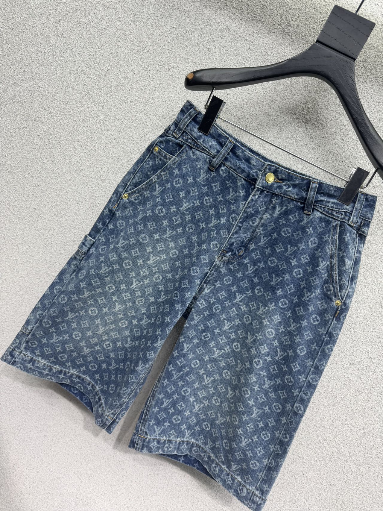 Джинсовые брюки-шорты с принтом Loro Piana
