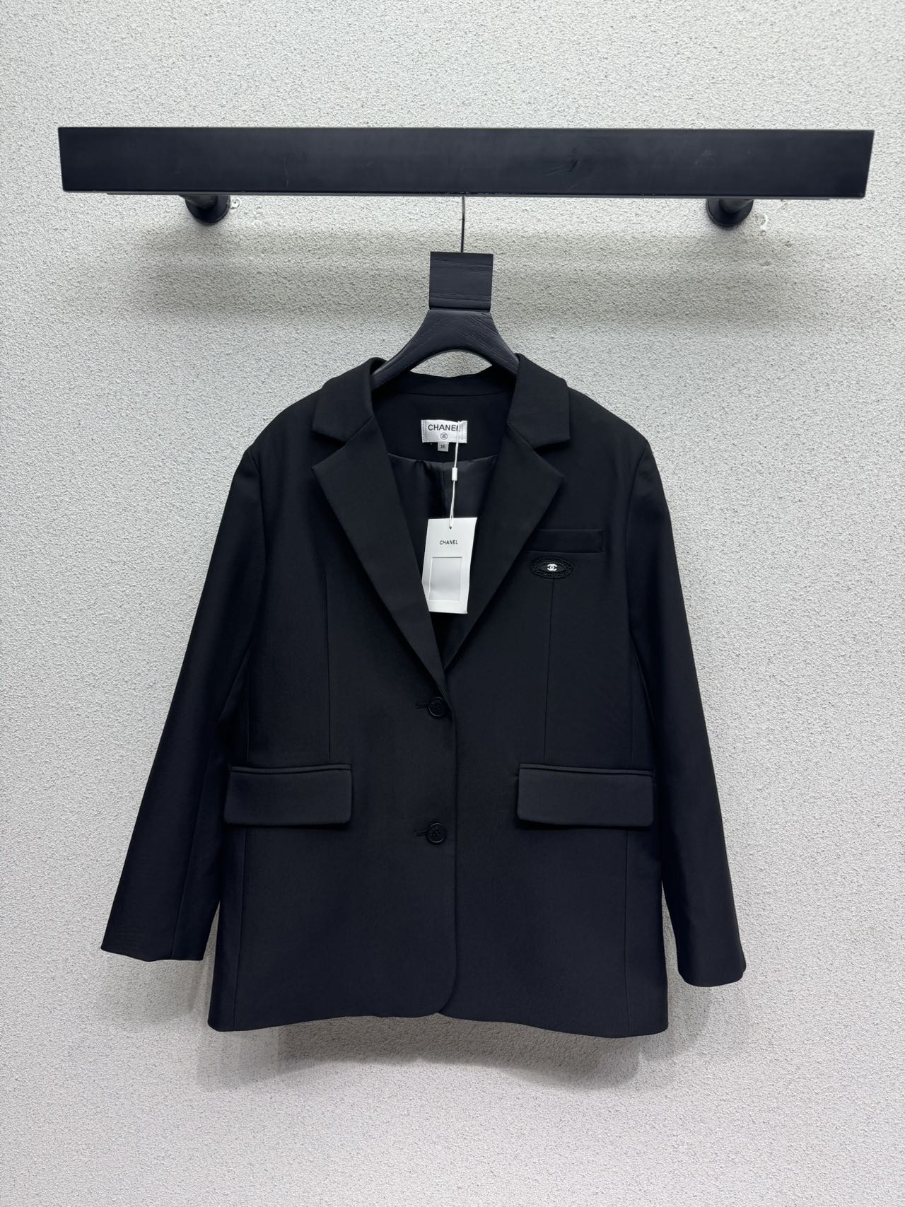Черный пиджак с логотипом Gucci