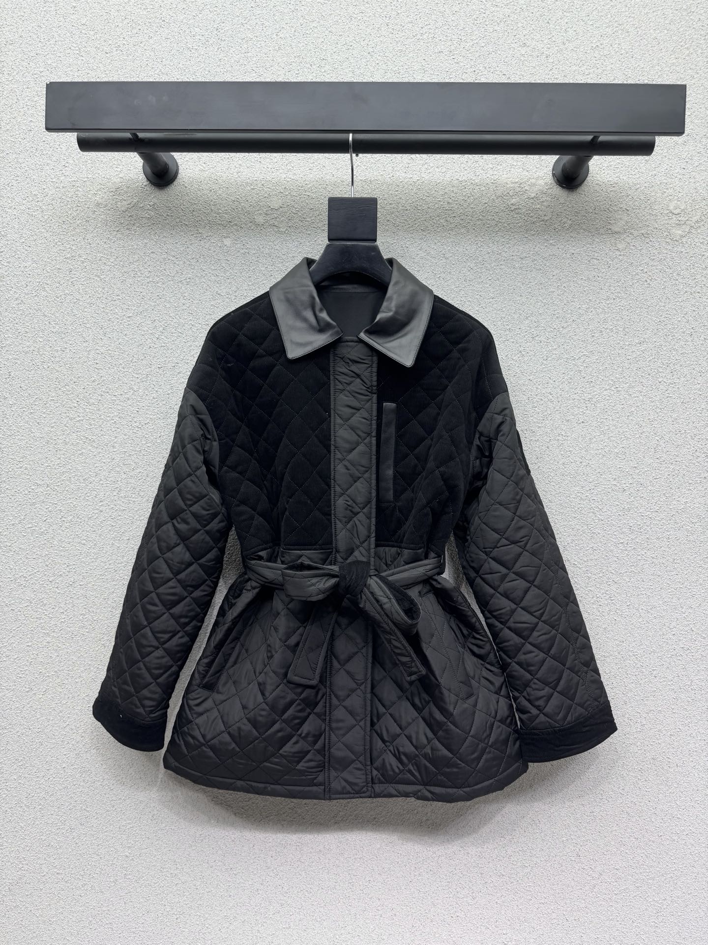 Hermes Belted Quilted Leather Jacket