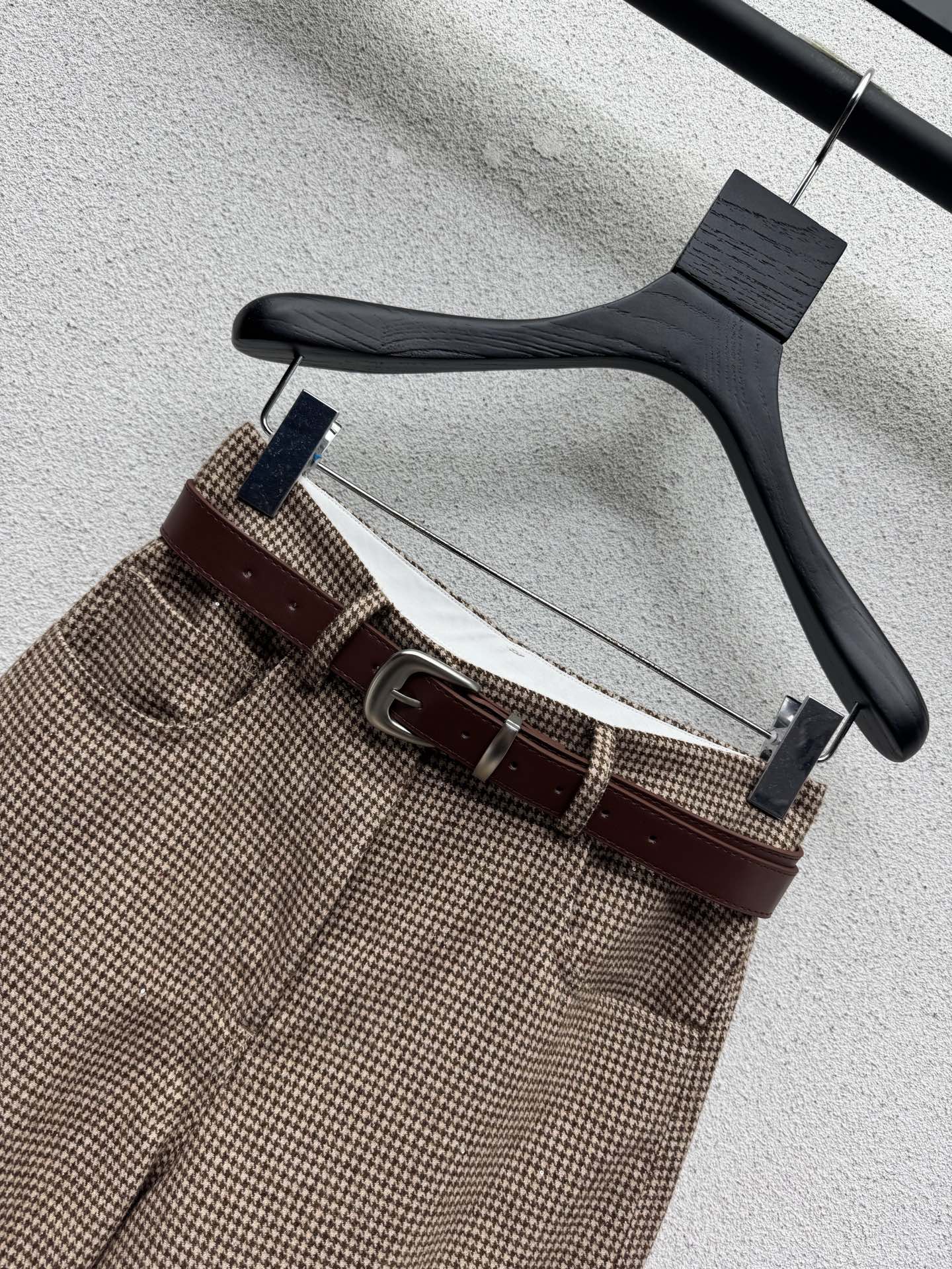Брюки с поясом в клетку Burberry