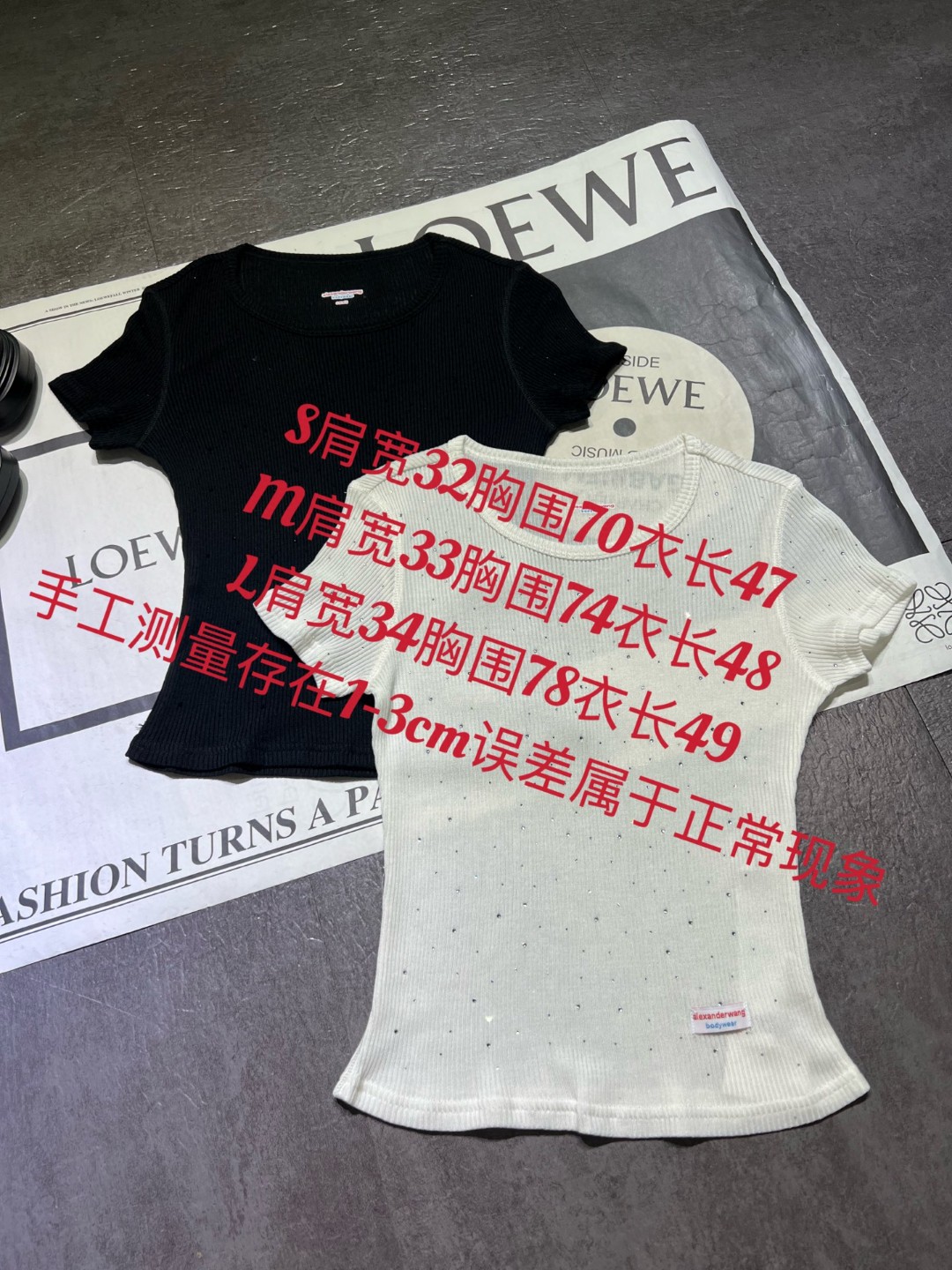 “High Quality Women’s Clothes: Alexand*r Wang 25S Spring/Summer Threaded T-shirts” - 图片 9