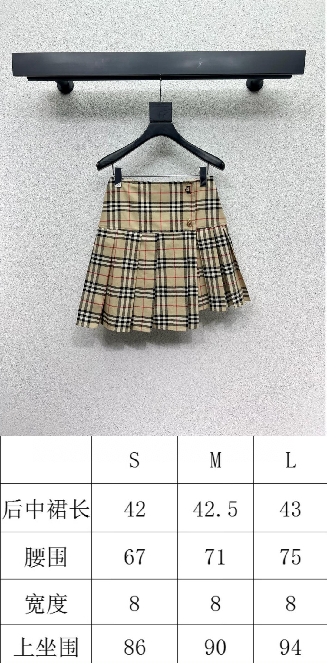 P644: Classic Plaid Dress with High-Quality Design and Customized Fabric - 图片 7