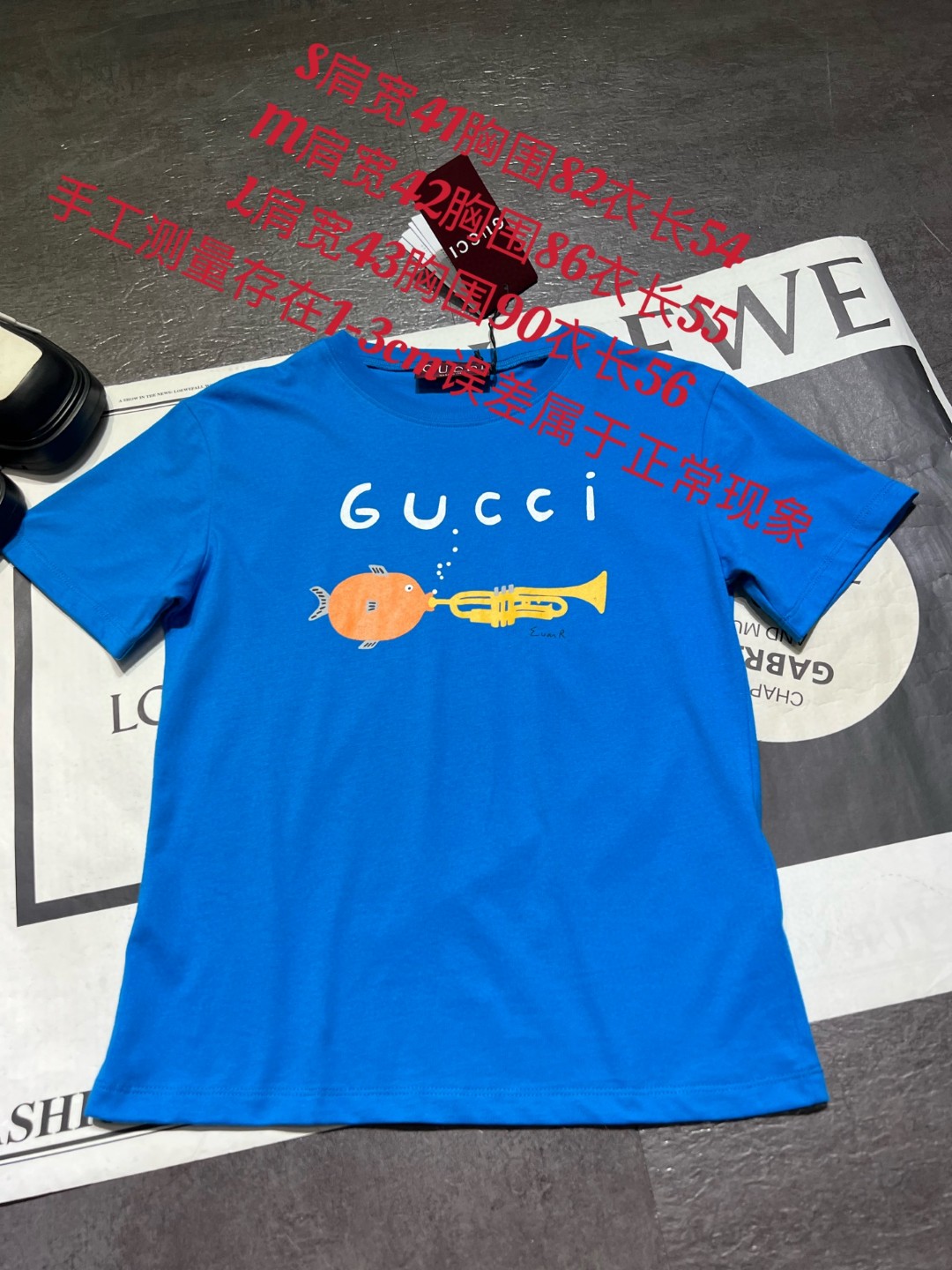 P357 Single-handed female suit packaged Gucci’s morning and autumn T-shirts, kavai, 100% pure cotton - 图片 9
