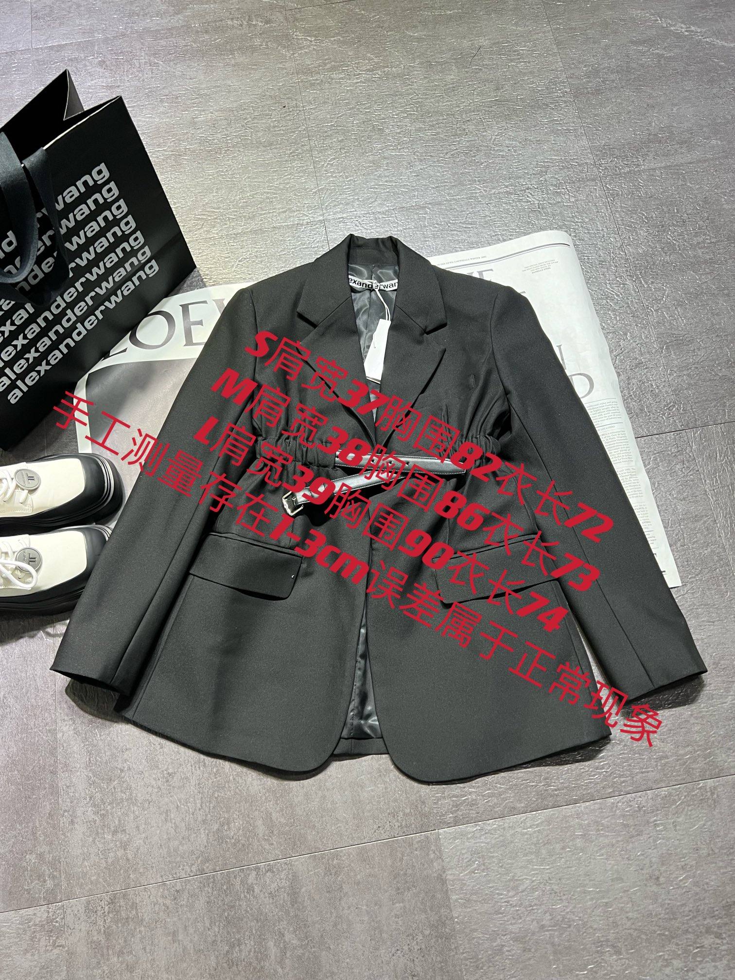 High-Quality Original Alexander Wan High-Waist Wool Suit with Custom-Made Belts: Over 10,000 Pieces Sold - 图片 9