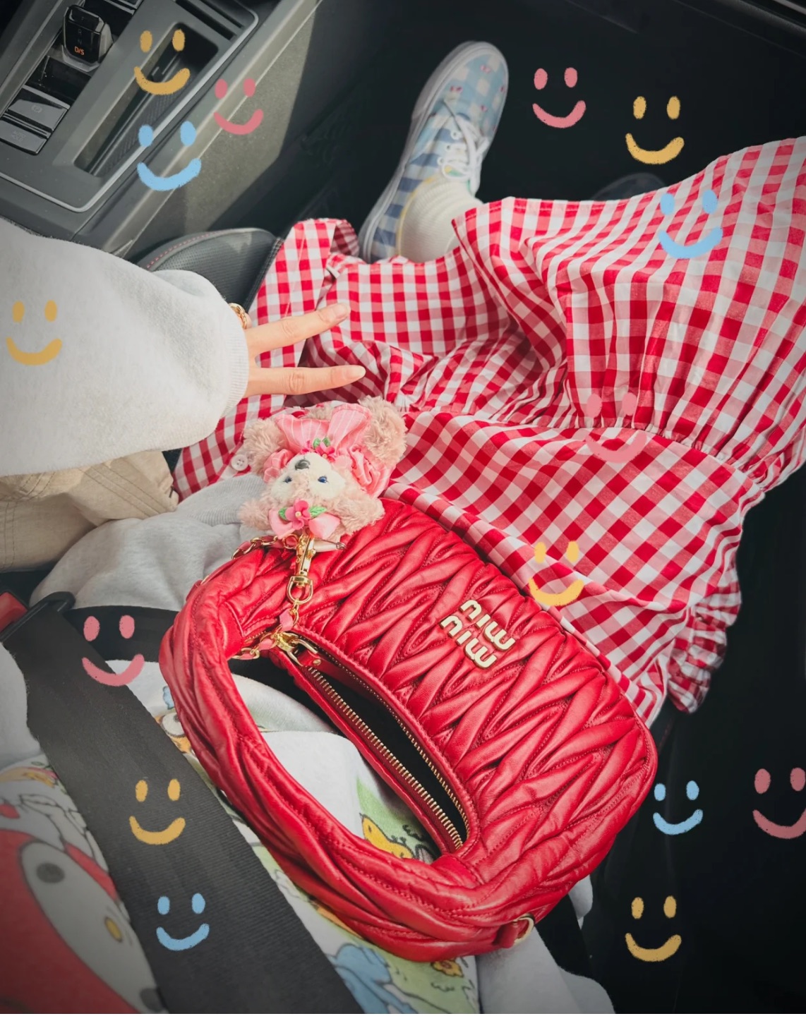 Miu Miu MiuMiu cloud bag red