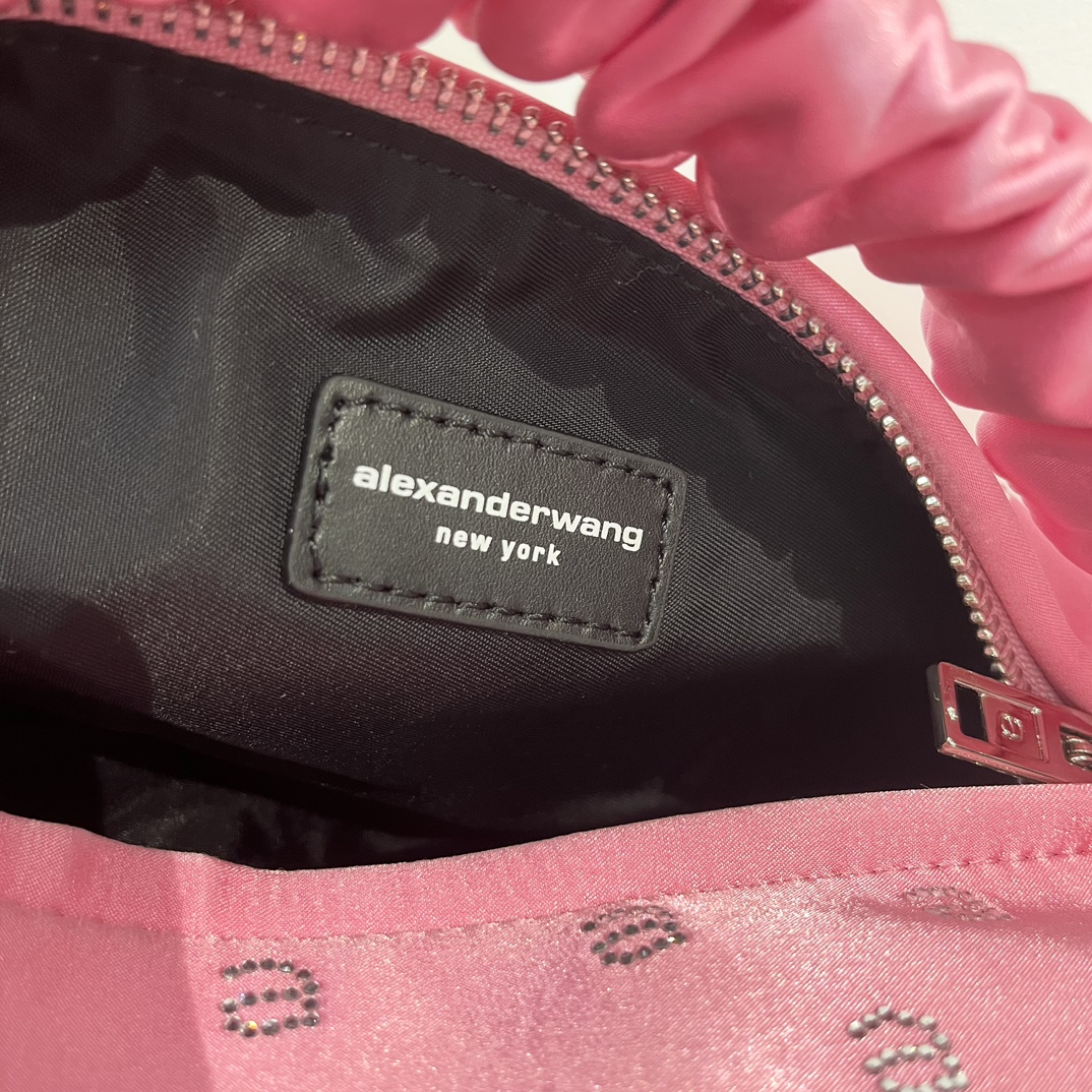 New Alexander Wang 2023 Scrunchie Handbags: Beautiful, Light, Retro Feel, Sophisticated – 22cm Size, Original Packaging. - 图片 8