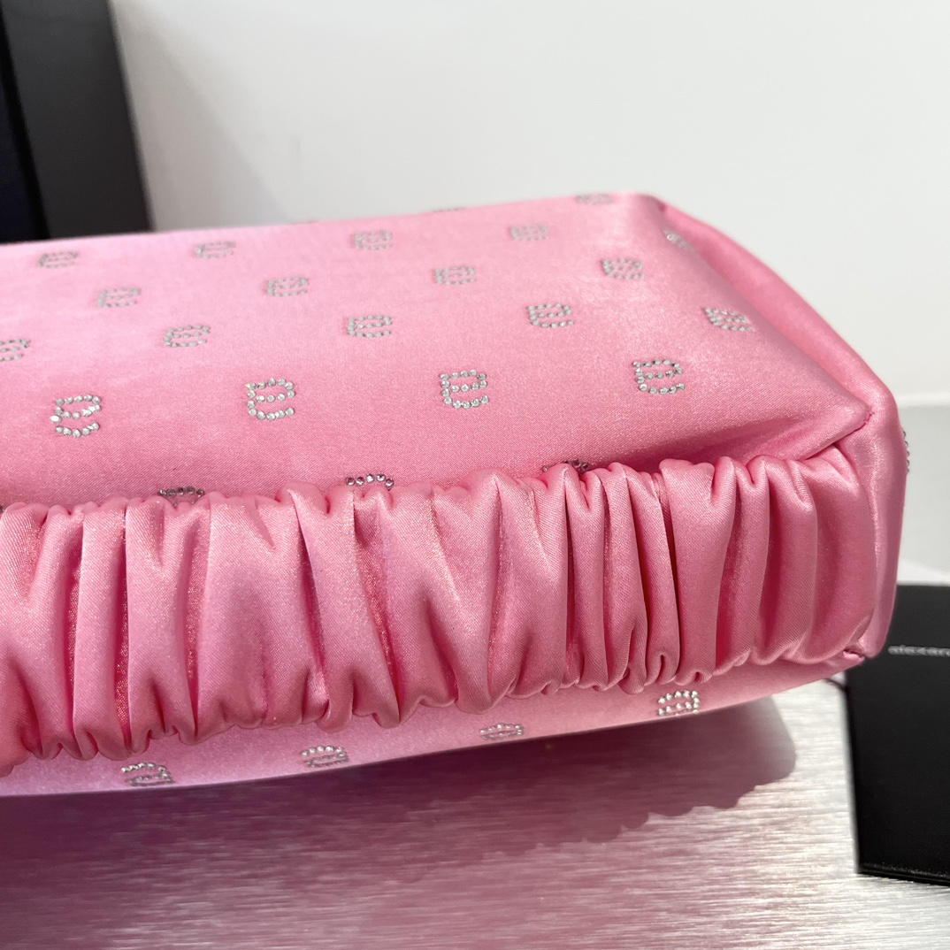 New Alexander Wang 2023 Scrunchie Handbags: Beautiful, Light, Retro Feel, Sophisticated – 22cm Size, Original Packaging. - 图片 2