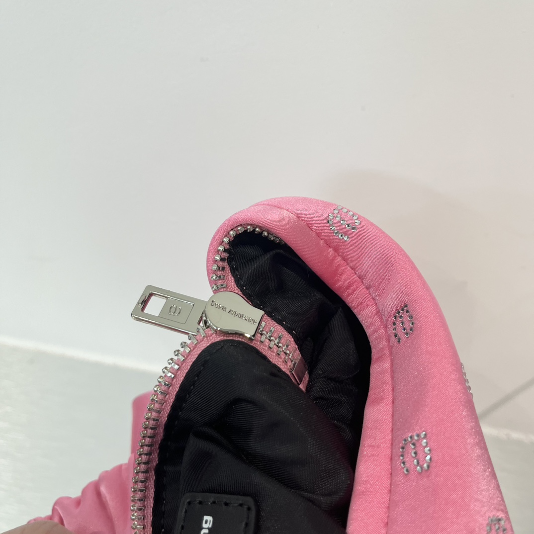 New Alexander Wang 2023 Scrunchie Handbags: Beautiful, Light, Retro Feel, Sophisticated – 22cm Size, Original Packaging. - 图片 9