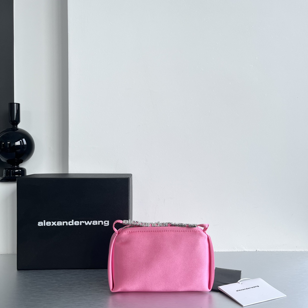 Exclusive Alexander Wang Silk Candy Handbag with Hand-held Drilling – 17cm Size