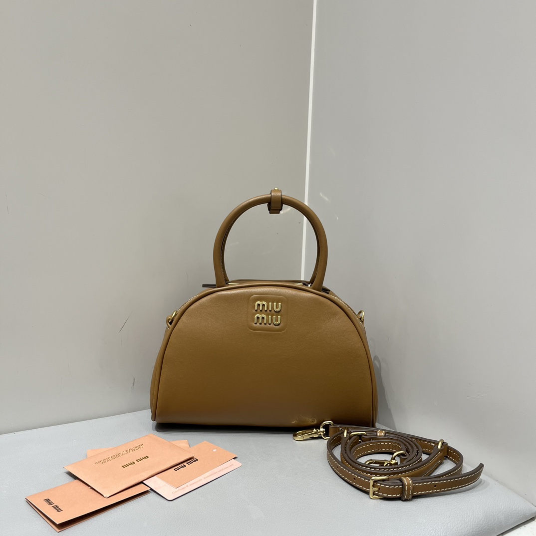 Miu Miu Small Miumiu Half Moon Shell Bag