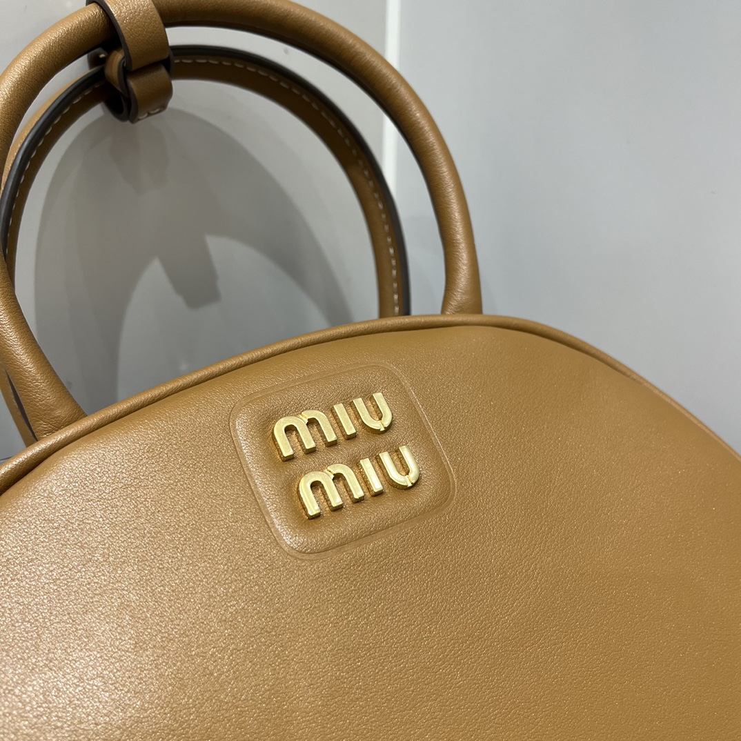 Miu Miu Small Miumiu Half Moon Shell Bag