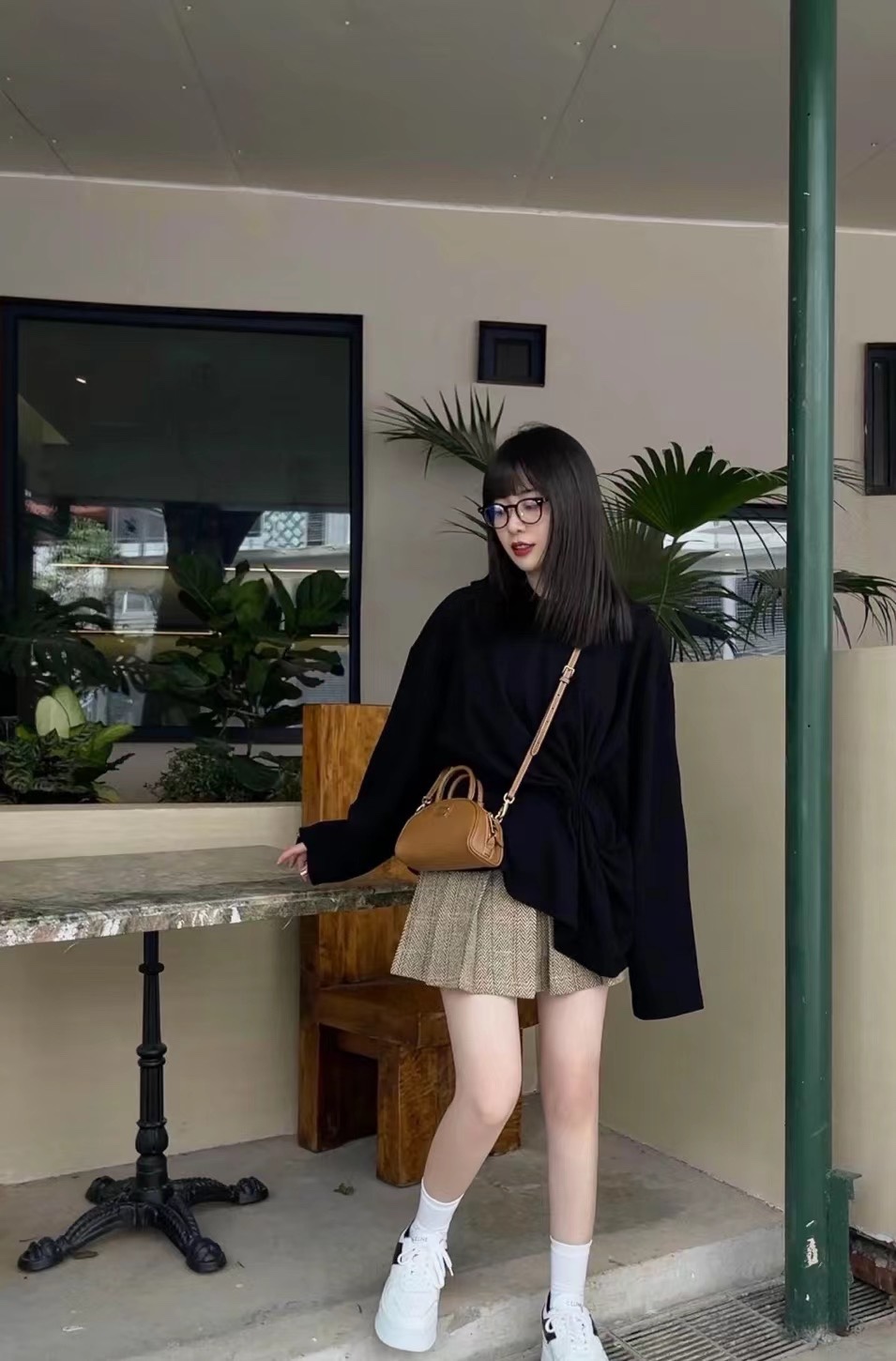 Miu Miu Caramel Miumiu Half Moon Shell Bag