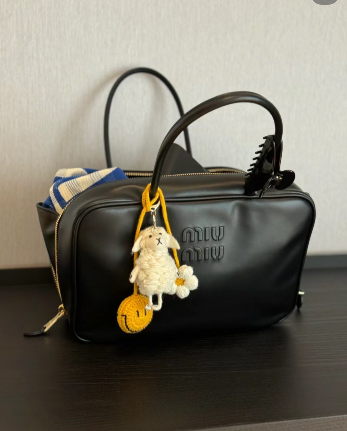 Miu miu third generation briefcase (long handle)