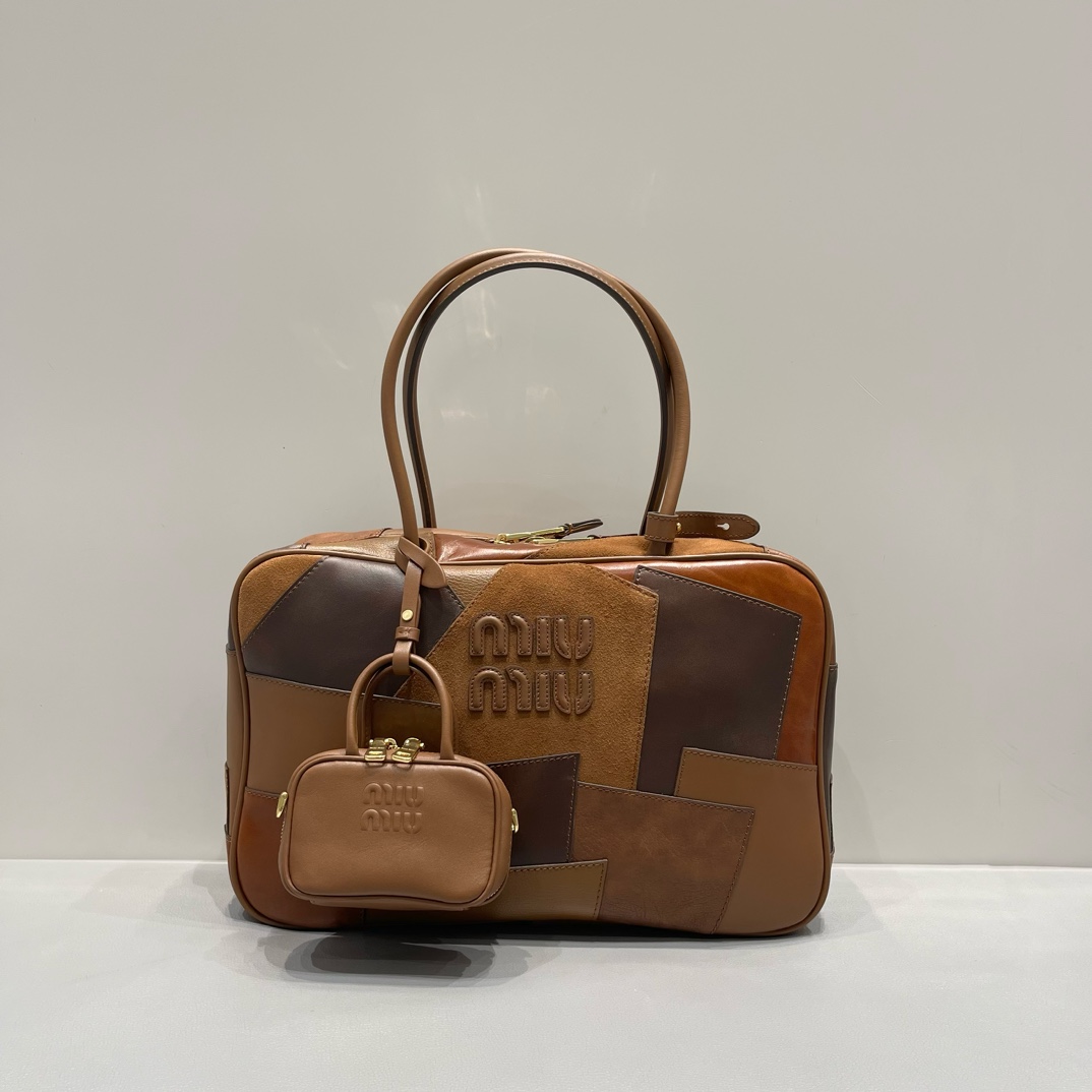 Miu Miu MiuMiu patchwork briefcase