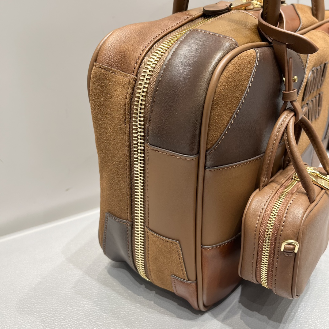 Miu Miu MiuMiu patchwork briefcase
