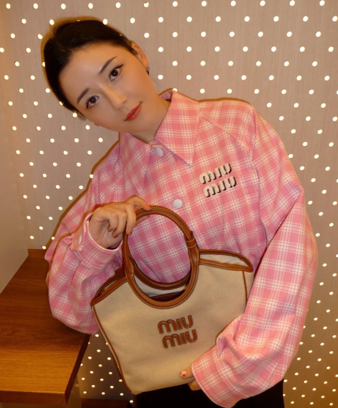 Miu Miu Isetan limited edition tote bag medium size