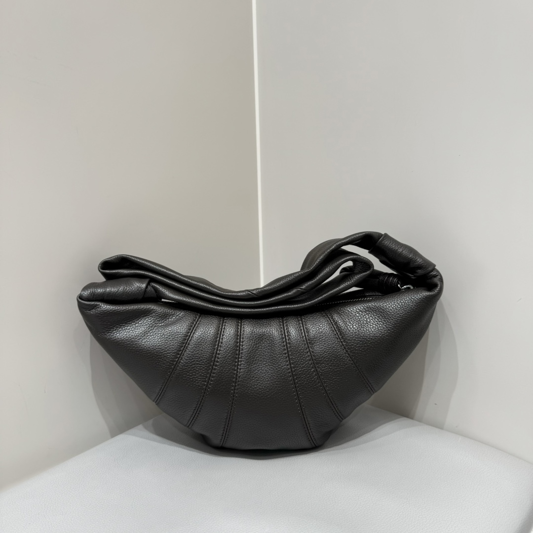 Rare edition of Lemaire croissant first launched in counter, pebbled coffee color