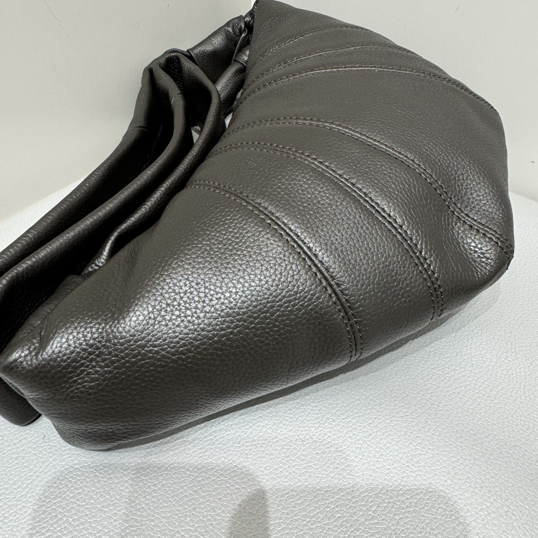 Rare edition of Lemaire croissant first launched in counter, pebbled coffee color
