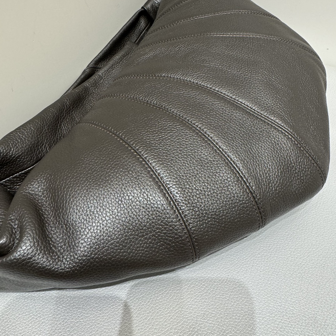 Rare edition of Lemaire croissant first launched in counter, pebbled coffee color