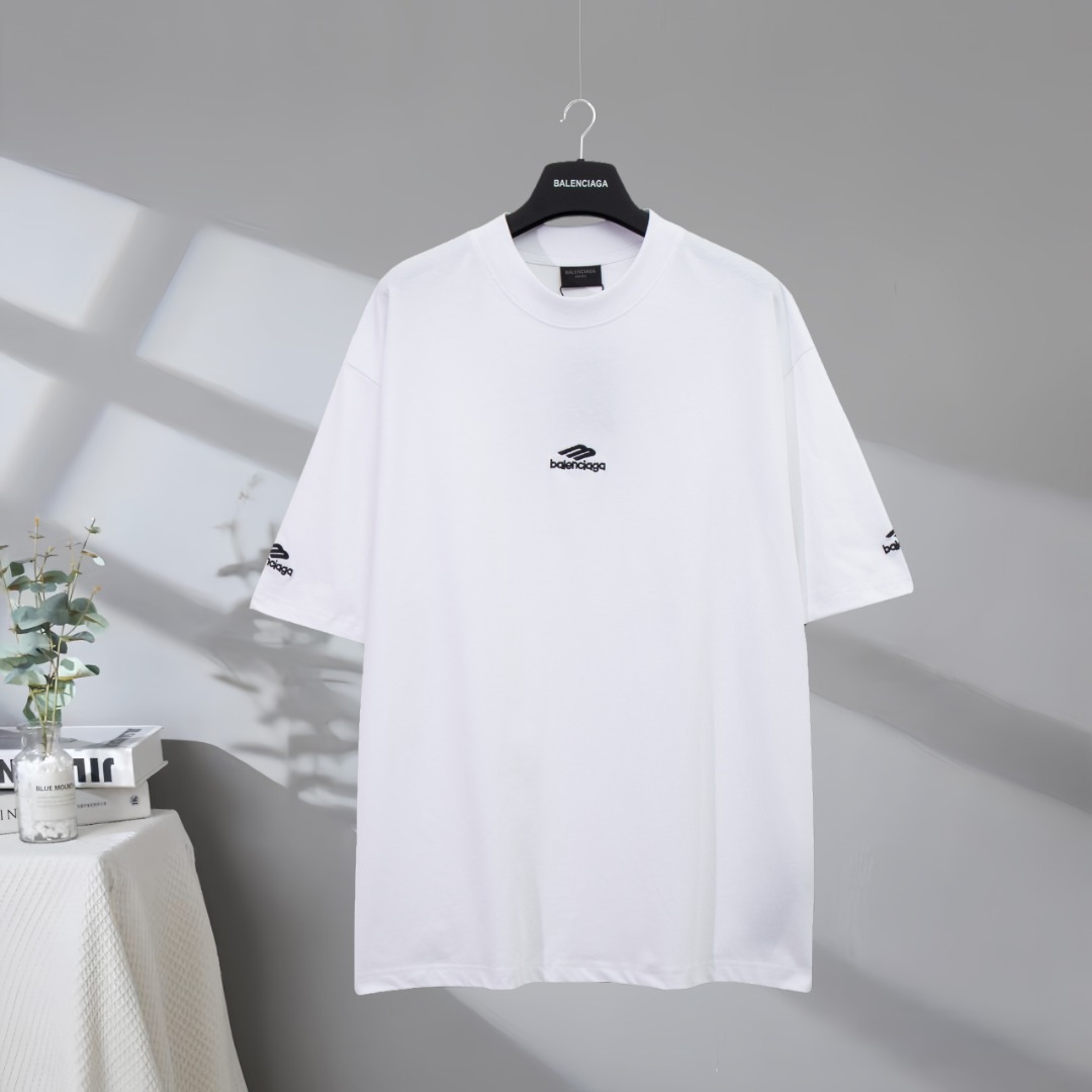 P77 Máxima calidad en el mercado BALENCIAGA/ Balenciaga 2025SS Serie de esquí big m classic LOGO, camiseta de manga cor…