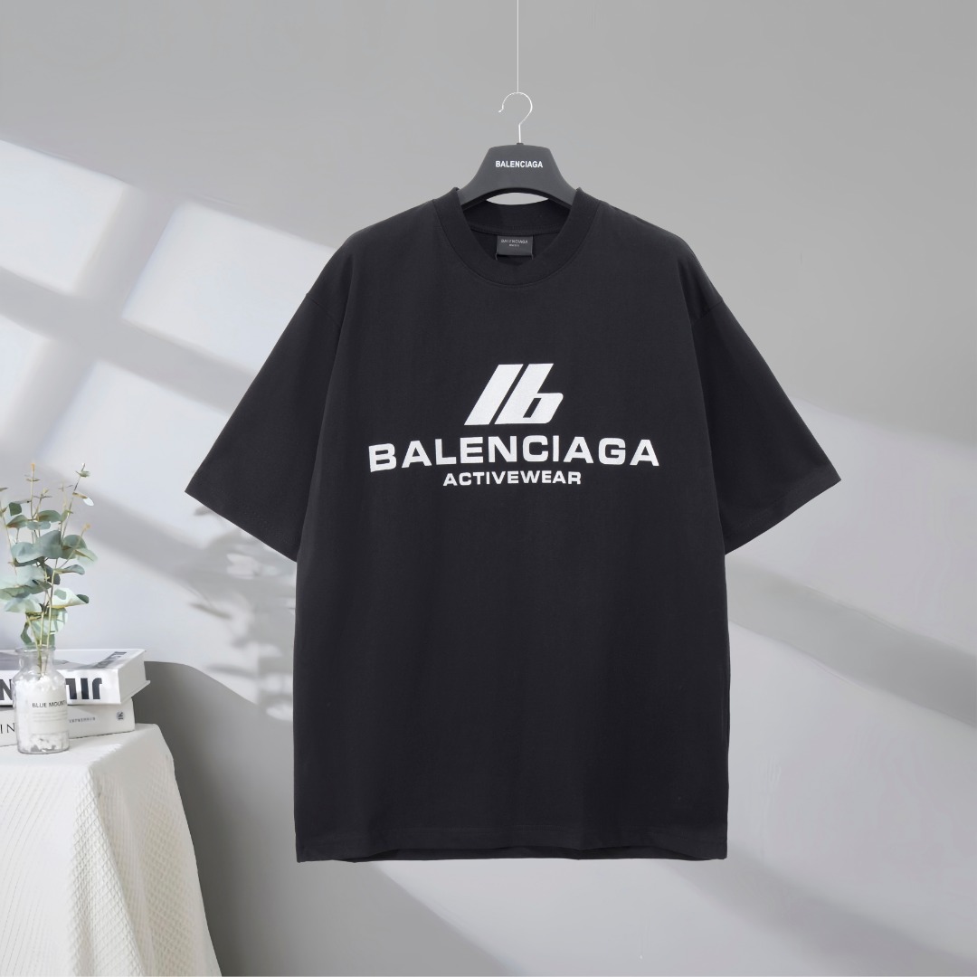 P73 Máxima calidad en el mercado BALENCIAGA/Balenciaga 2025SS ib slogan 3m camiseta reflectante de manga corta Impreso …
