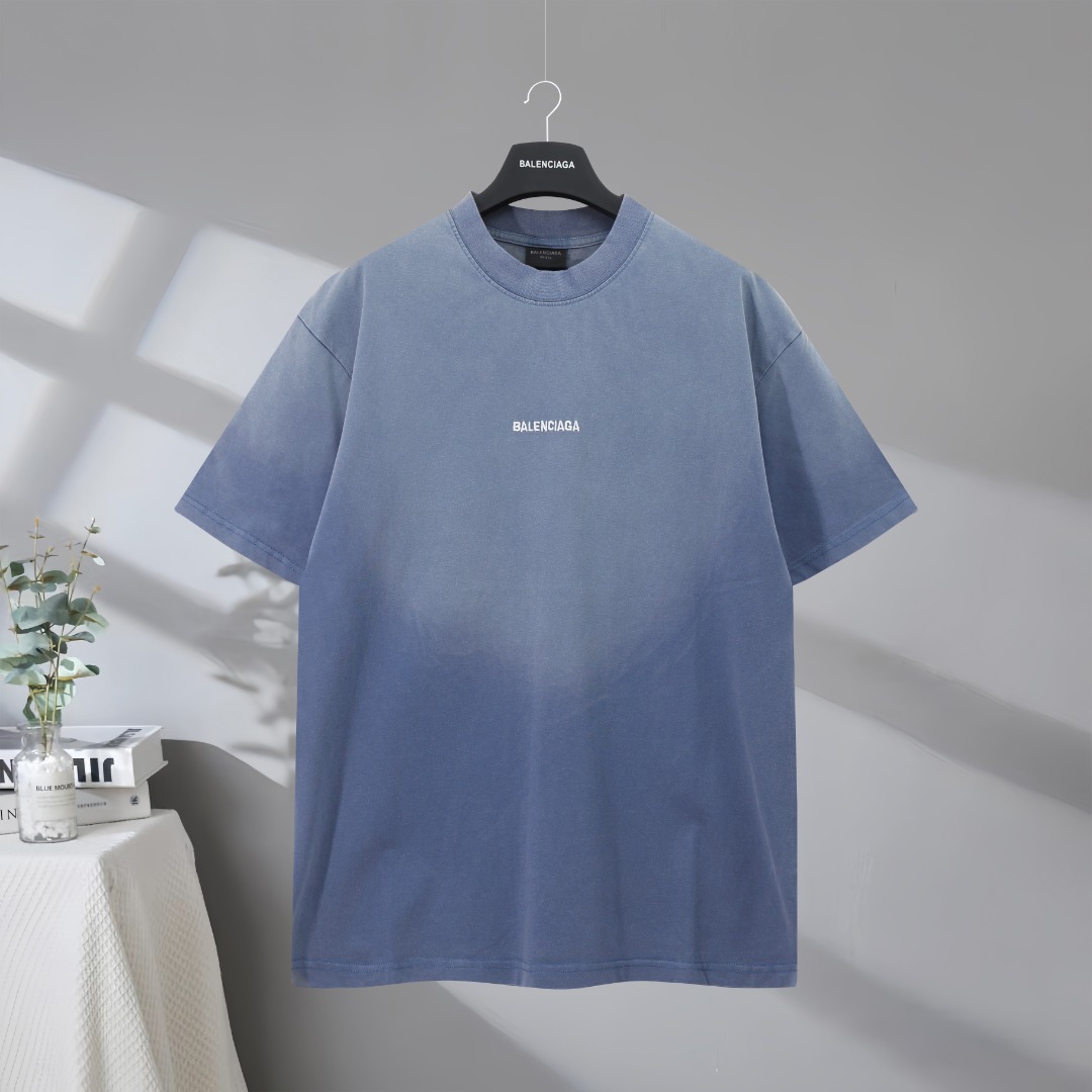 P87 Máxima calidad en el mercado BALENCIAGA/Balenciaga 2025SS Logotipo de letra clásica bordado, lavado y desgastado Ca…