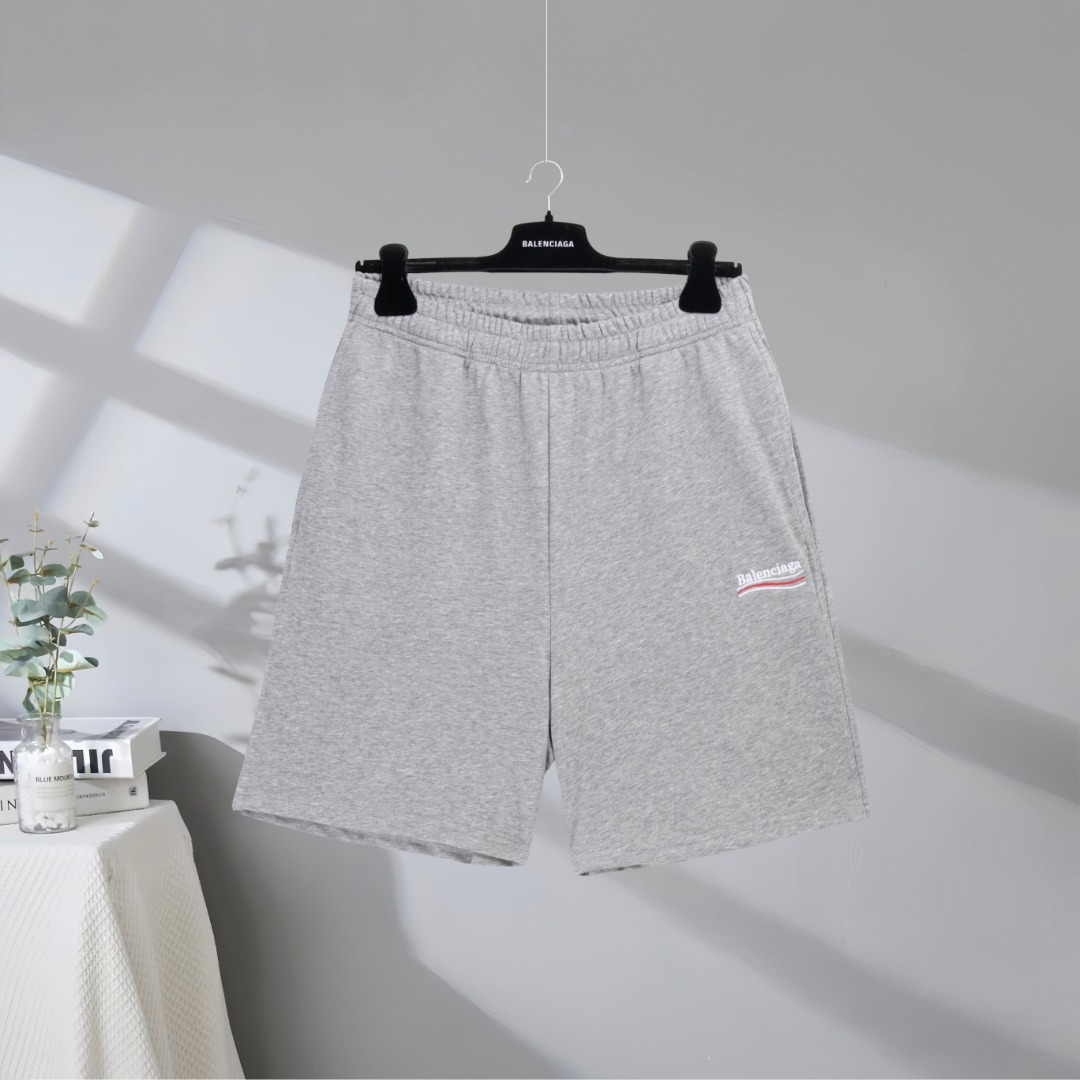 P80 Máxima calidad en el mercado BALENCIAGA/Balenciaga 2025SS Classic Coke pantalones cortos bordados con el logo de la…