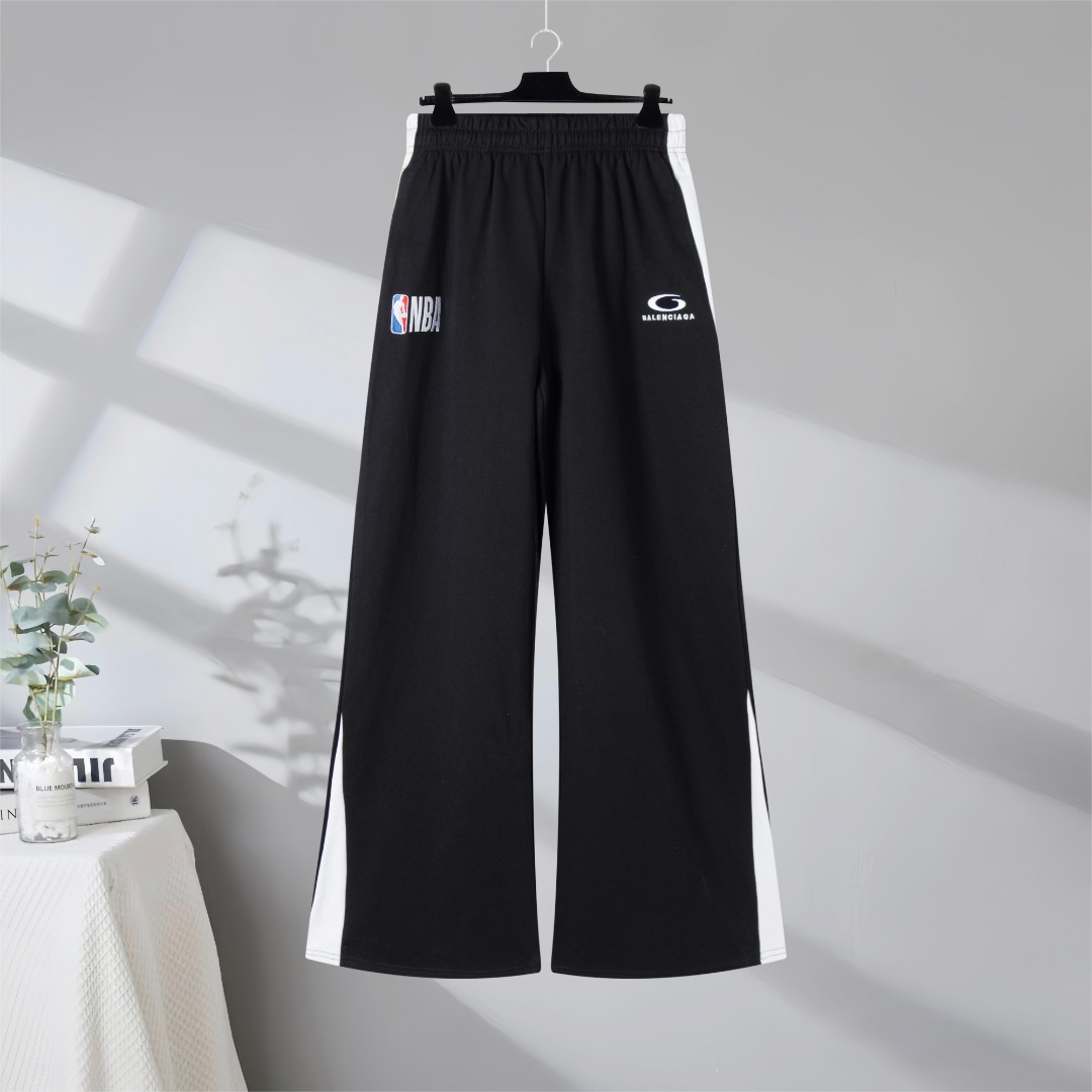 P155 Máxima calidad en el mercado BALENCIAGA/Balenciaga 2026SS nueva serie conjunta de la NBA pantalones deportivos con…